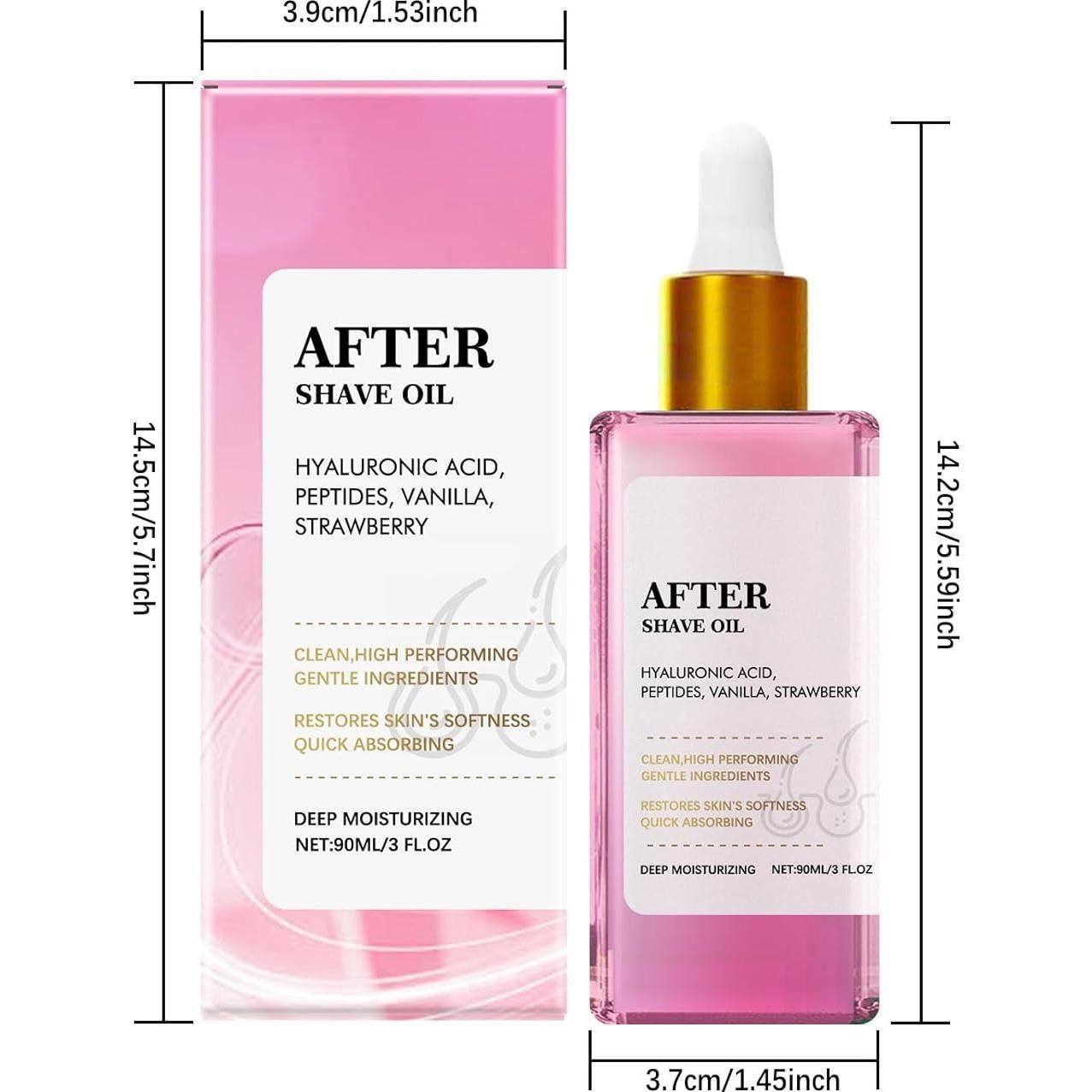 Aceite After Shave HWM Fresa y Vainilla 88.72 mL Hidratante