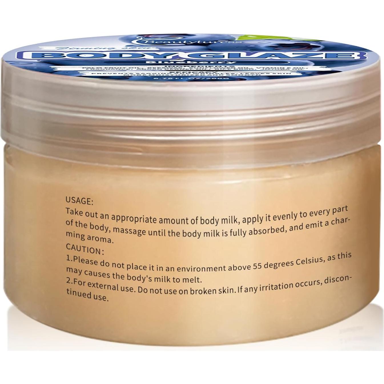 Crema Corporal BeautyTureSS 200g Hidratación Aroma Arándano