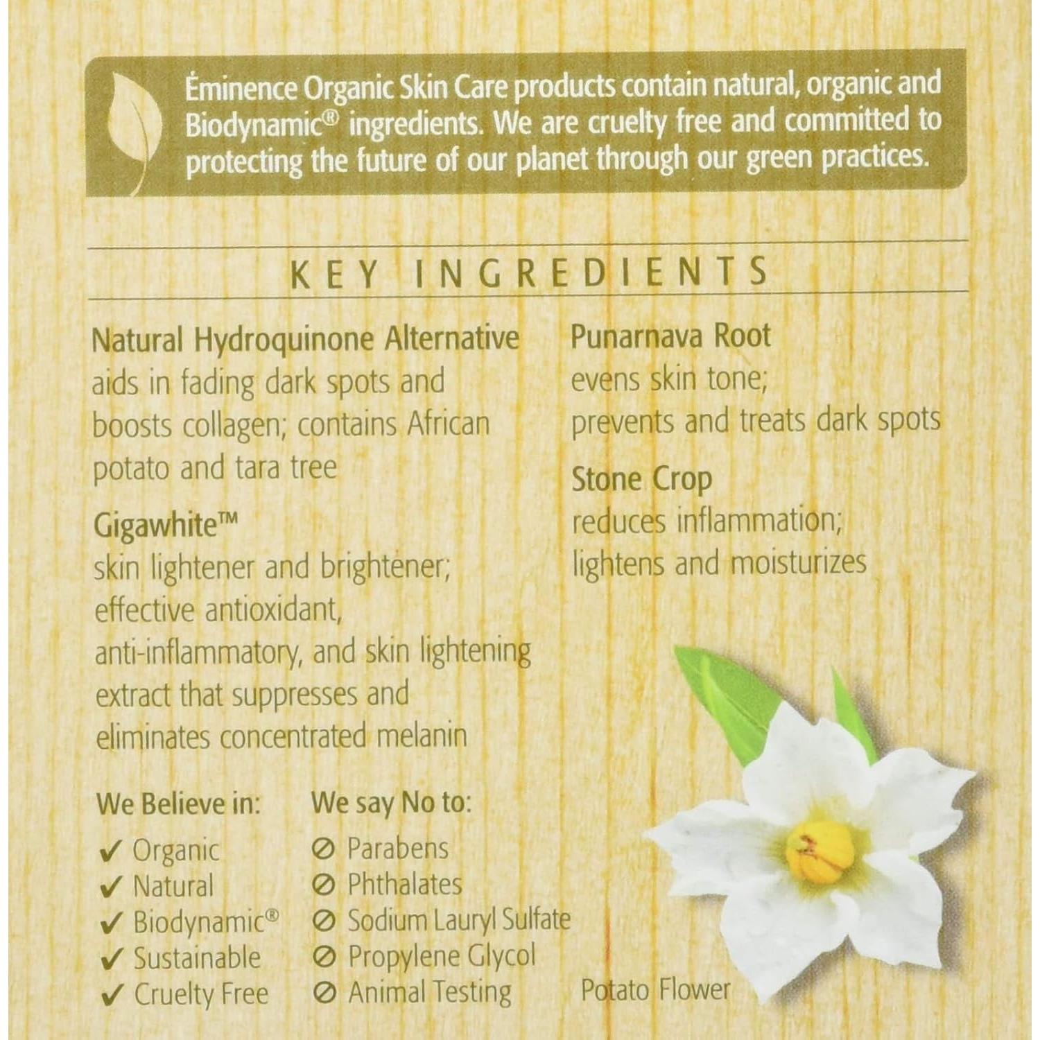 Crema Nocturna Correctora Eminence Bright Skin 56.7g