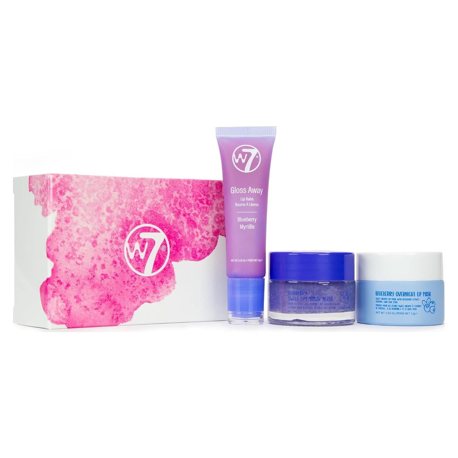 W7 Dulces Sueños Set de Cuidado Labial - 3 Piezas Arándano