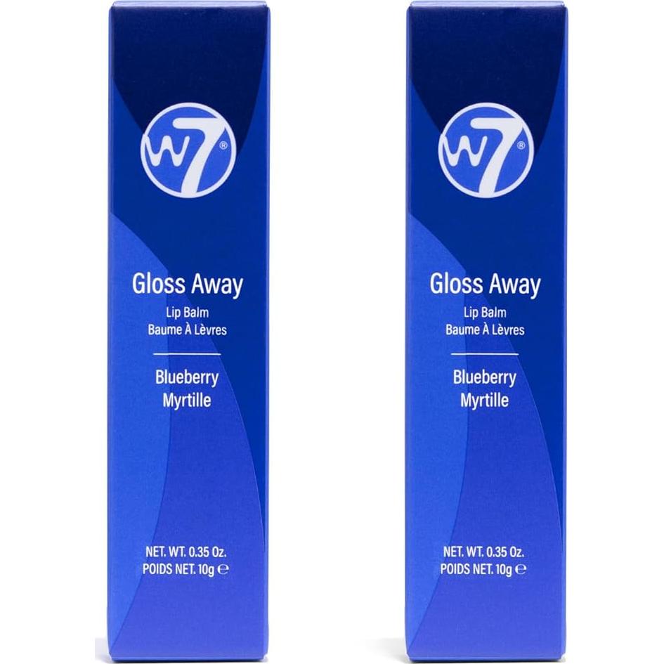 Bálsamo Labial W7 Gloss Away - Set 2 Piezas - Arándano