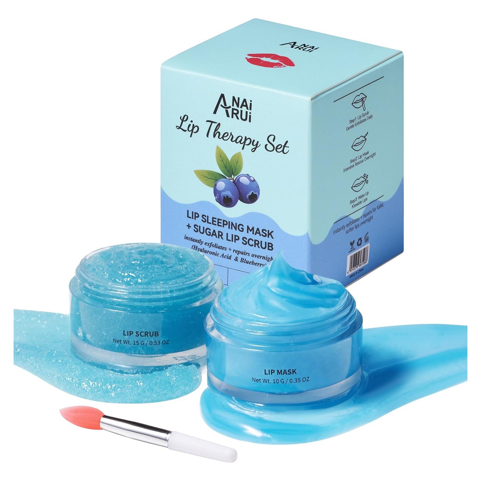 Conjunto de Cuidado Labial ANAI RUI - Exfoliante y Mascarilla