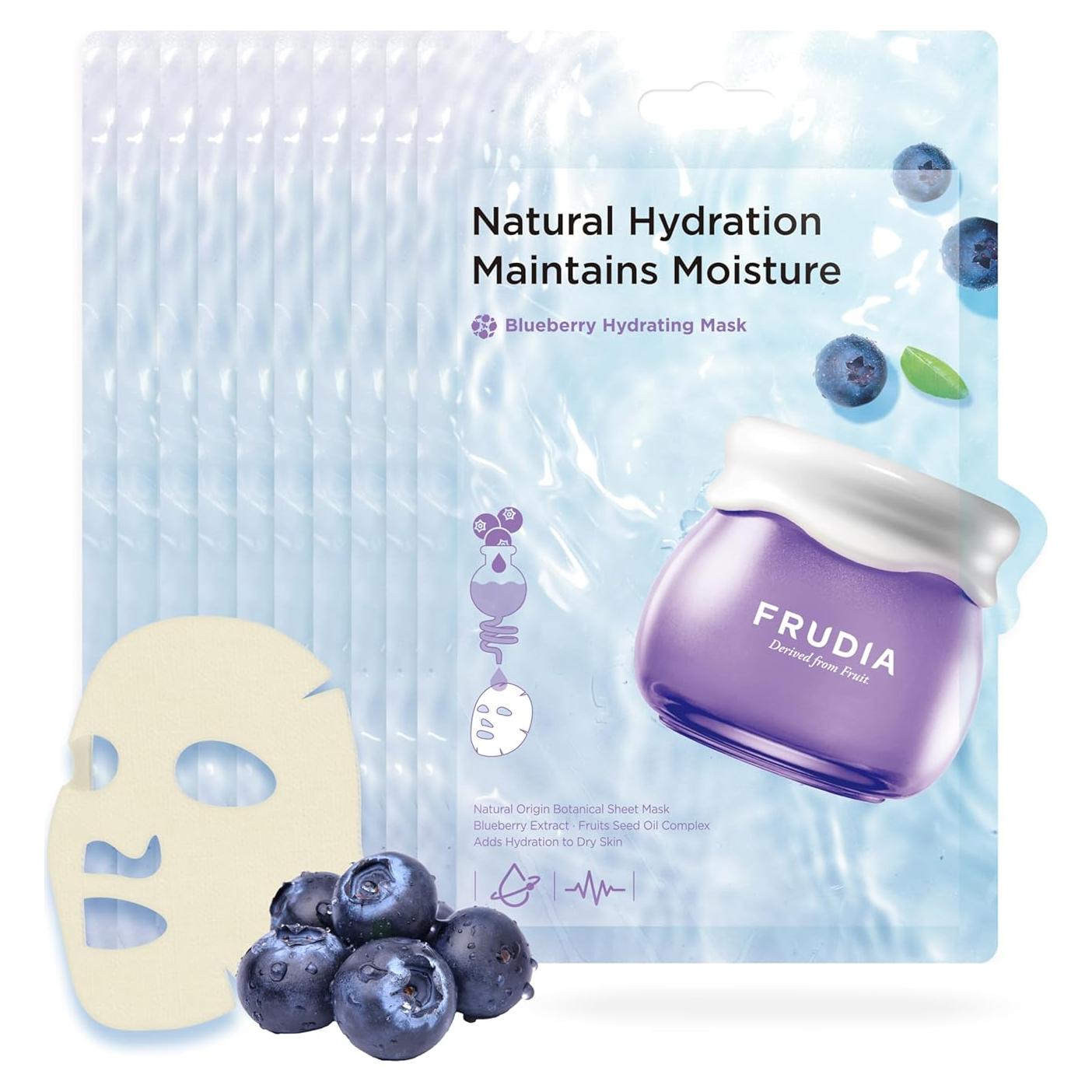 Máscaras Hidratantes FRUDIA Arándano 10 Unidades 55% Extracto