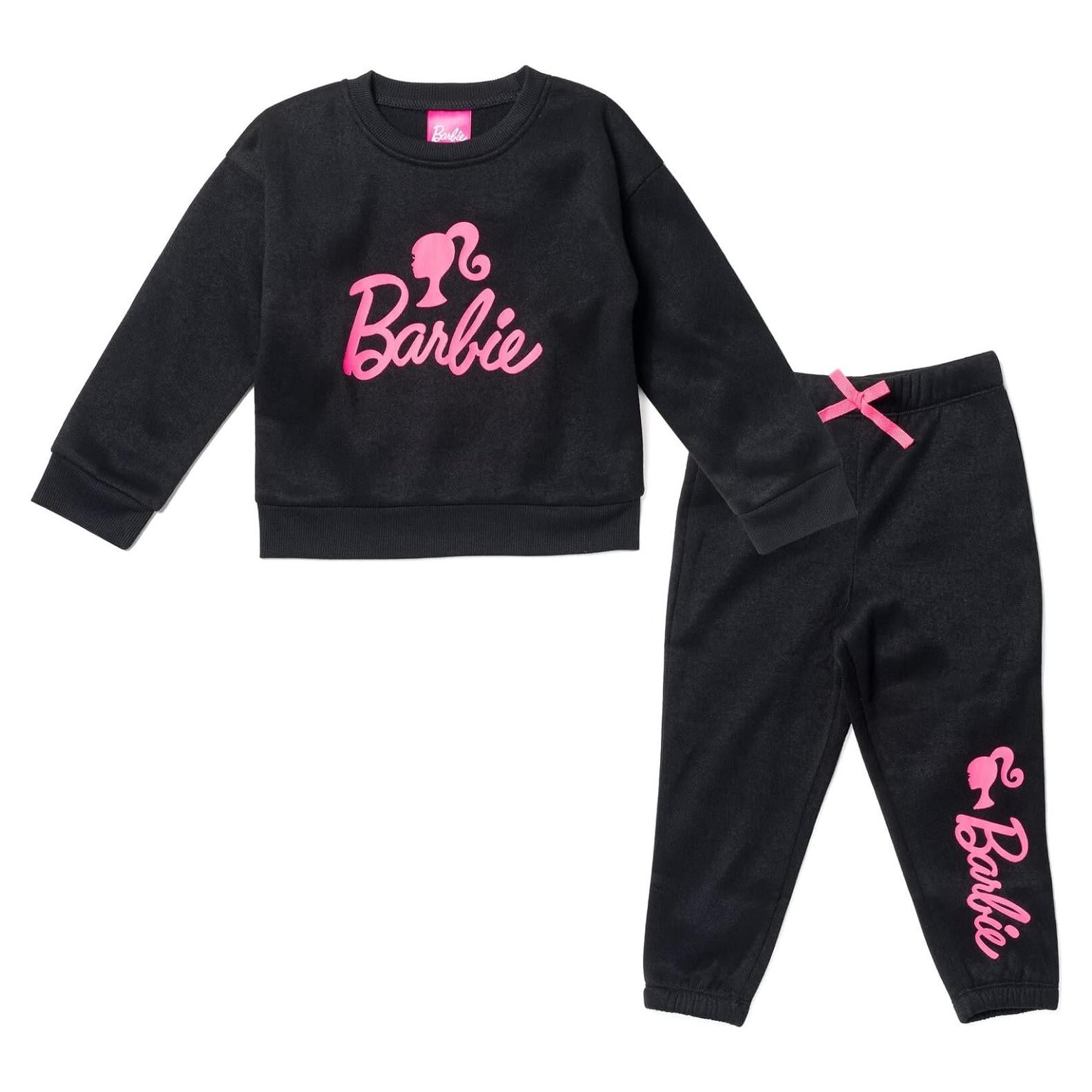 Conjunto Sudadera y Jogger Barbie Niñas 4 Negro
