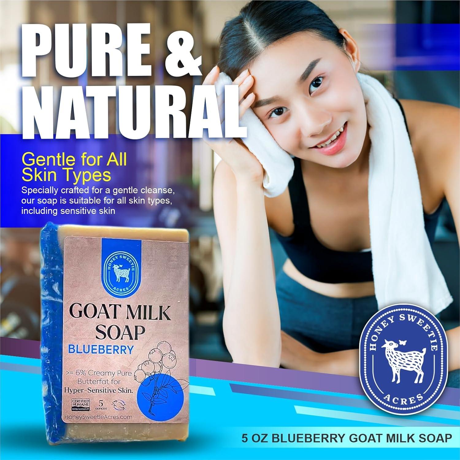 Jabón de Leche de Cabra Arándano Honey Sweetie Acres 141 g