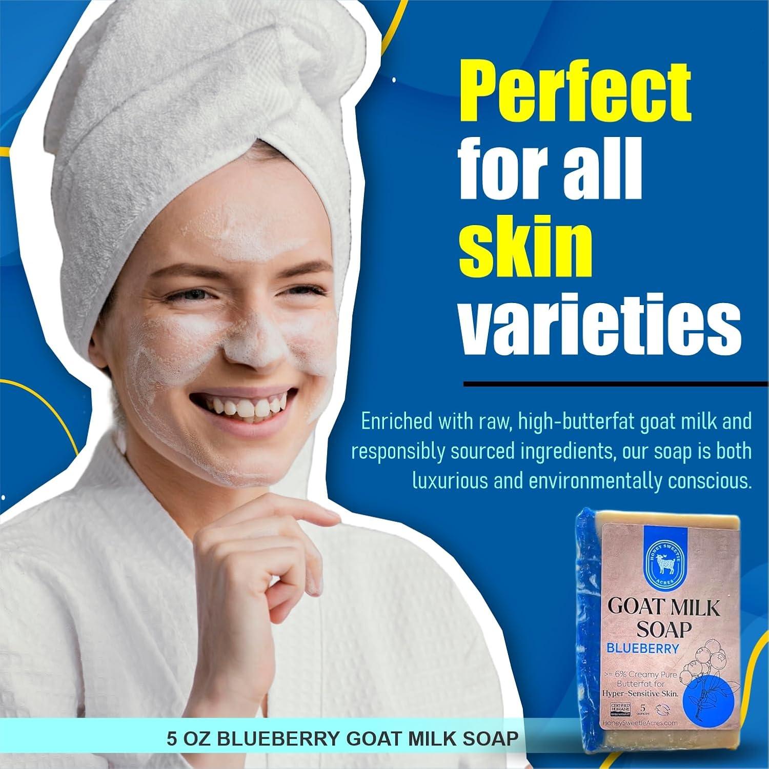 Jabón de Leche de Cabra Arándano Honey Sweetie Acres 141 g