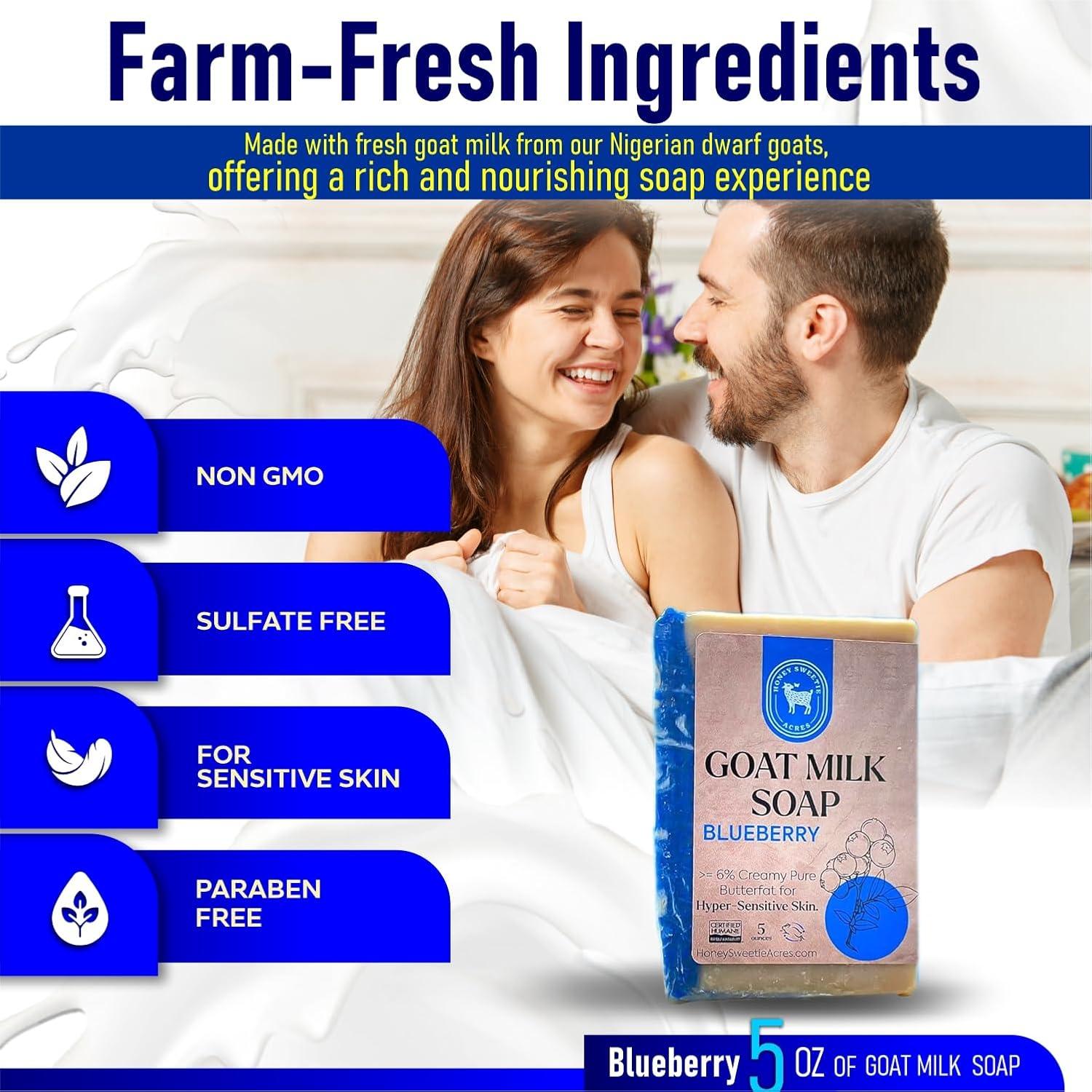 Jabón de Leche de Cabra Arándano Honey Sweetie Acres 141 g