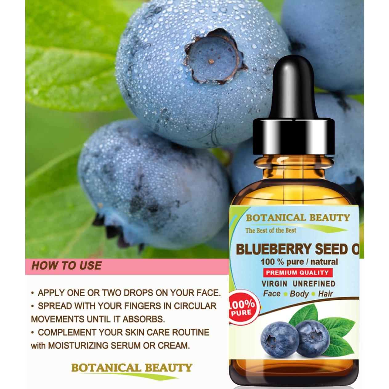 Aceite de Semilla de Arándano 100% Puro Virgen 30 ml - Botanical Beauty