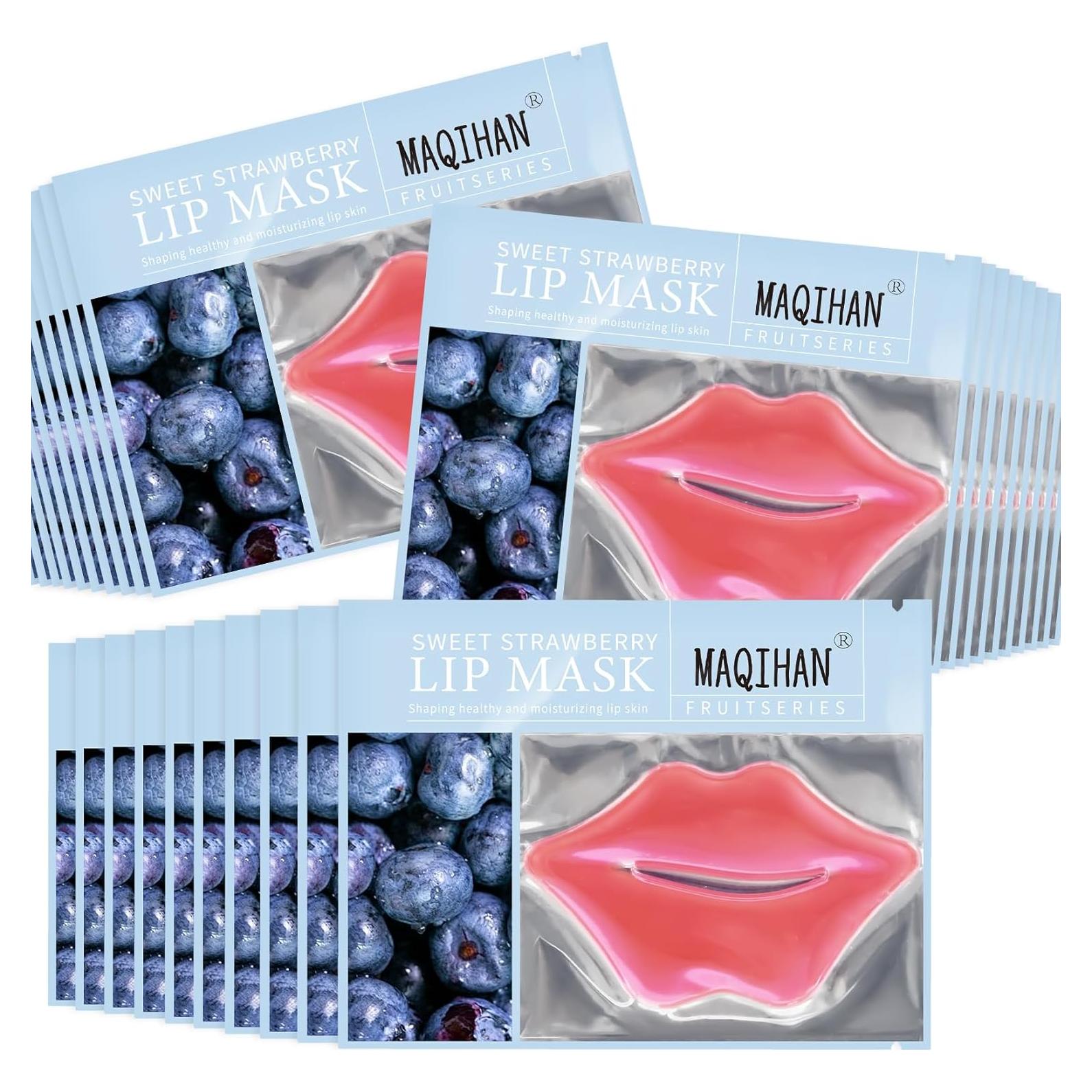 30 Mascarillas Hidratantes Labiales YM - Gel Anti-arrugas y Sequedad