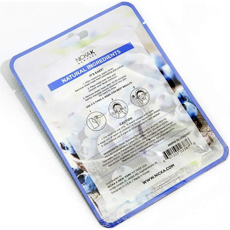 Mascarilla Facial Purificante Arándano K-Beauty 30g