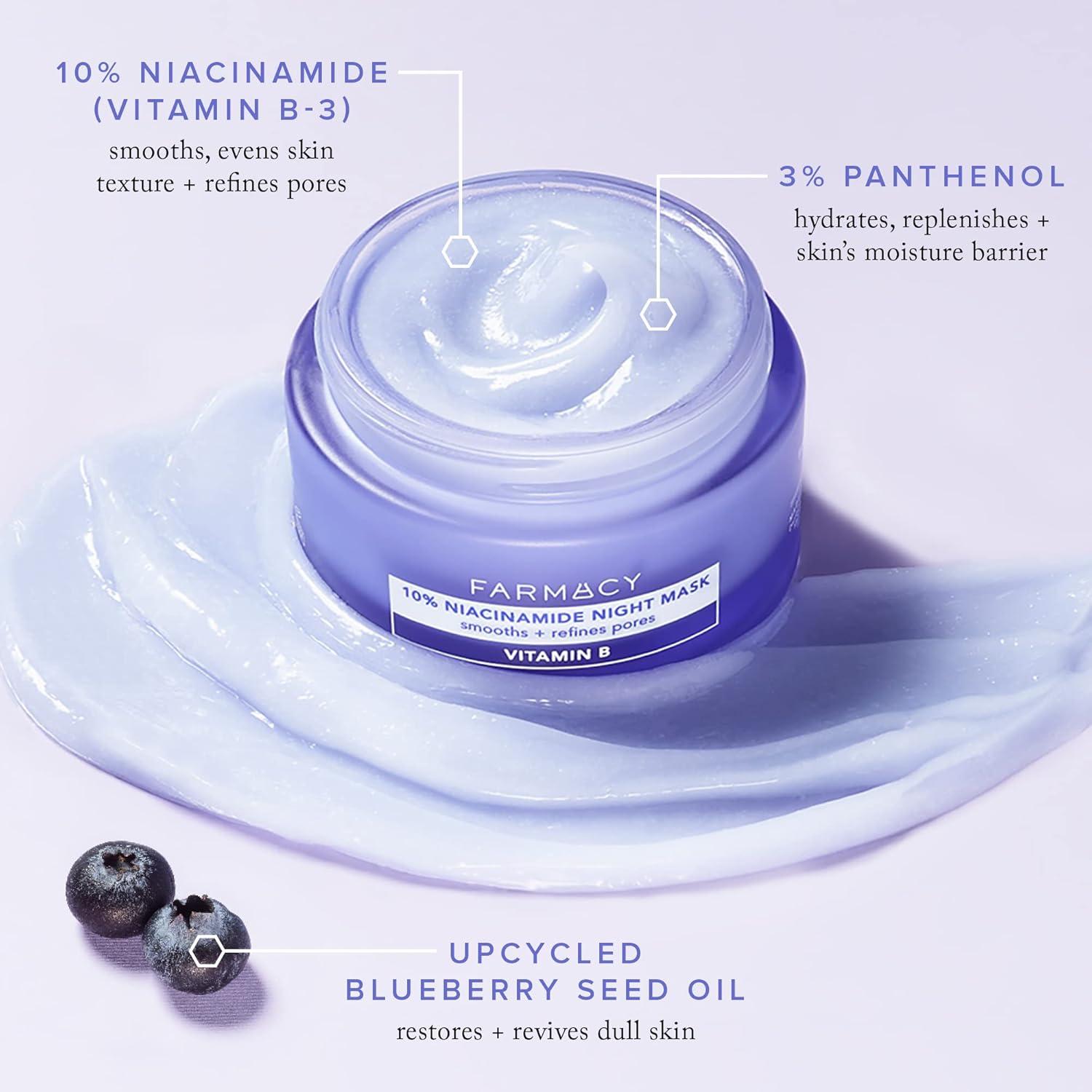 Mascarilla Facial Nocturna Farmacy 50ml - 10% Niacinamida