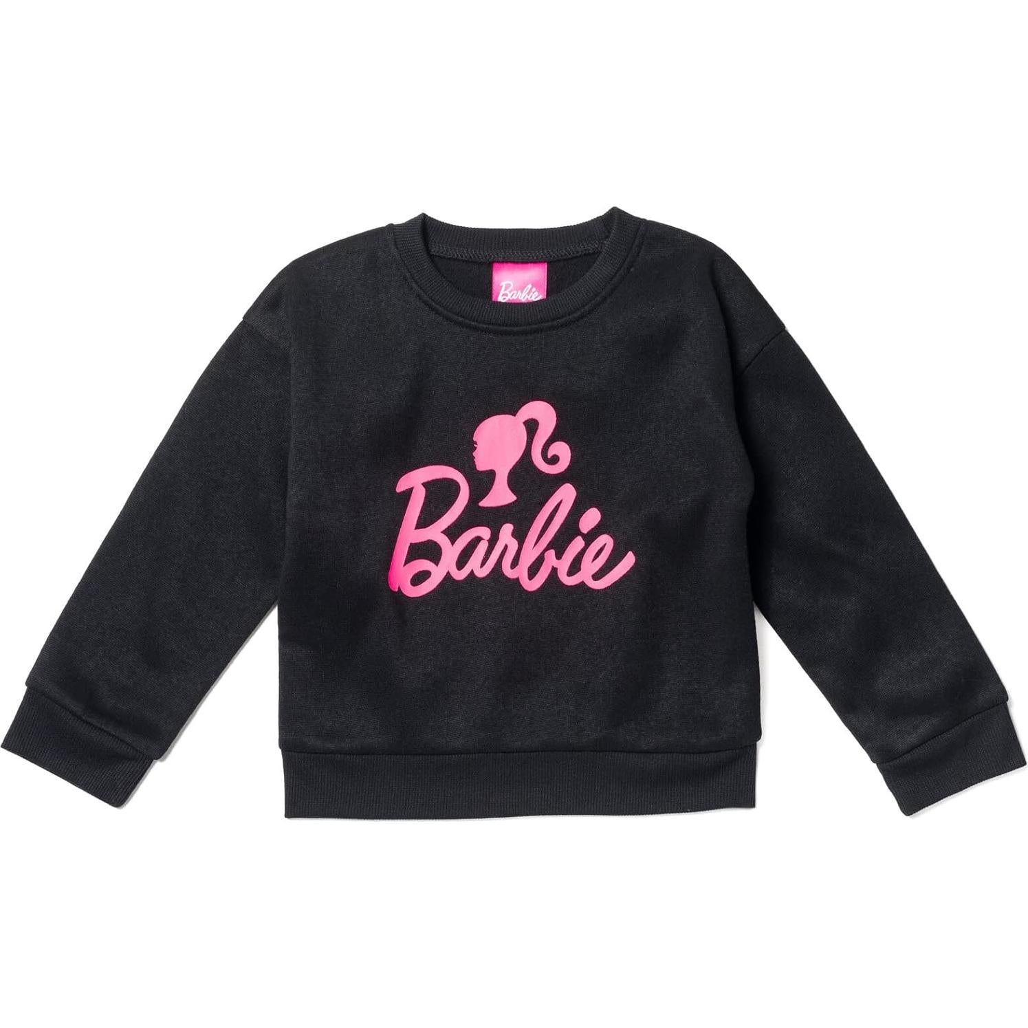Conjunto Sudadera y Jogger Niñas Barbie - Negro 4 Años