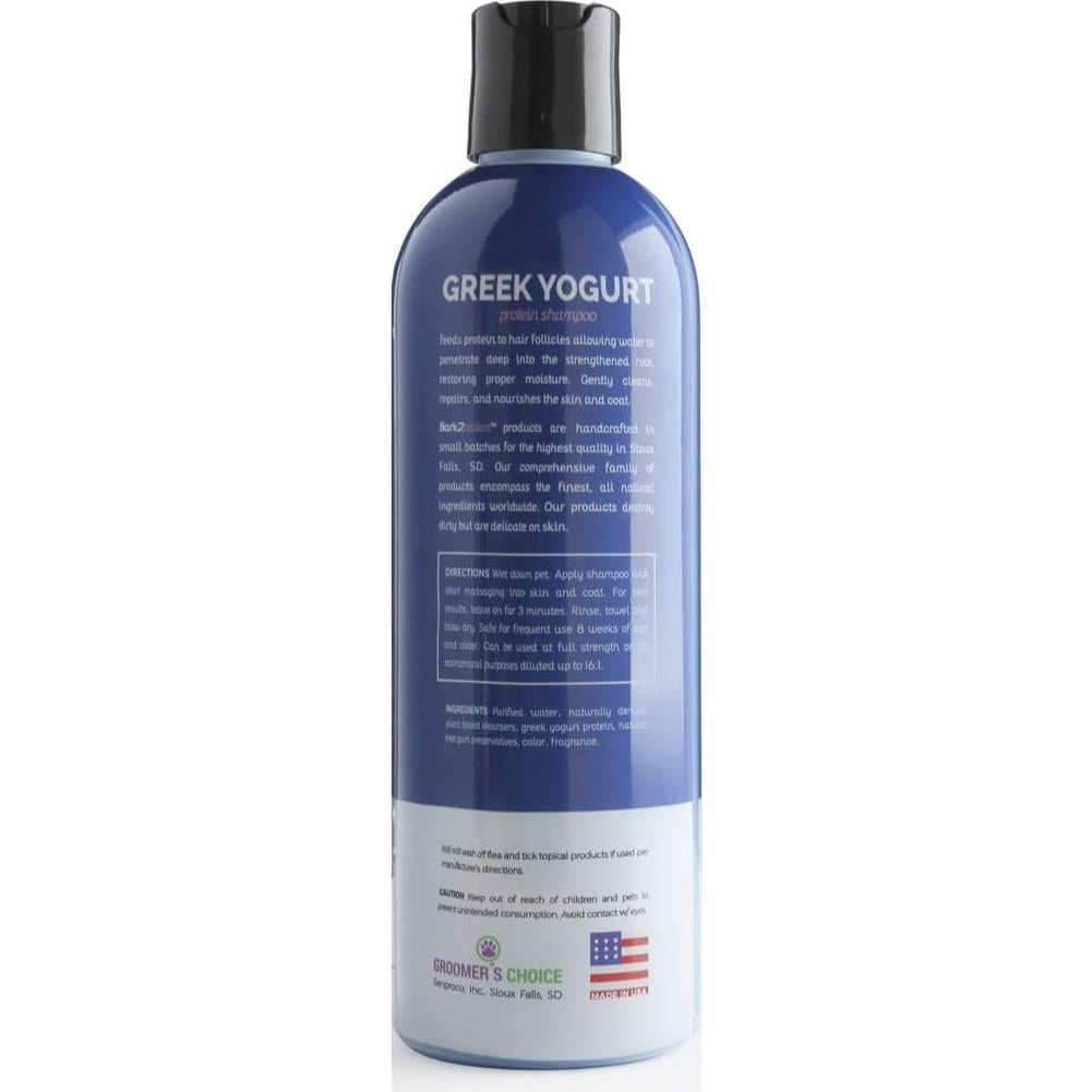 Champú para Mascotas Bark2Basics Yogur Griego Arándano 453g