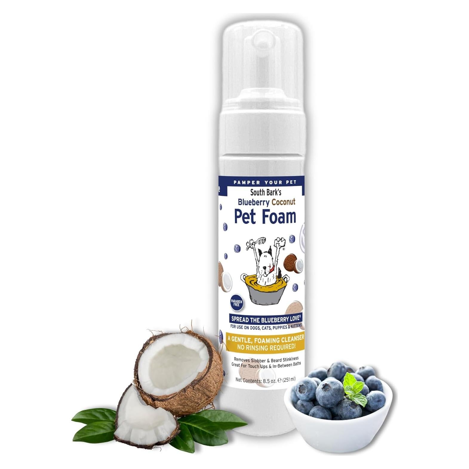 Limpiador Espumoso Facial Showseason para Mascotas 240 ml - Arándano y Coco