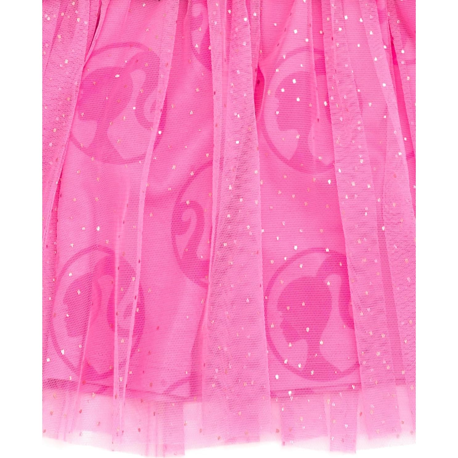 Vestido de felpa francesa Barbie para niña 3T - Negro