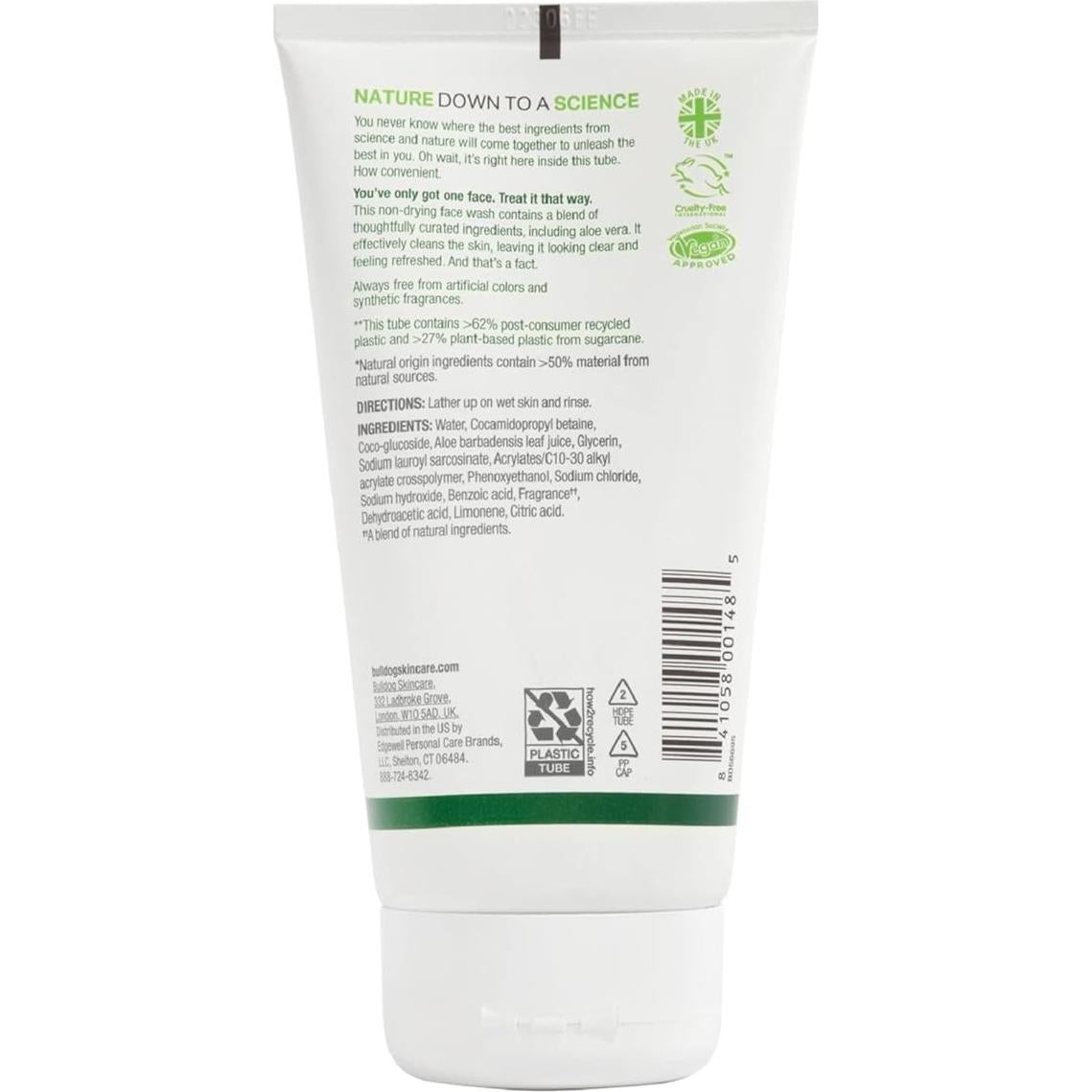 Limpiador Facial Original Bulldog 148 ml - Cuidado Piel Masculina