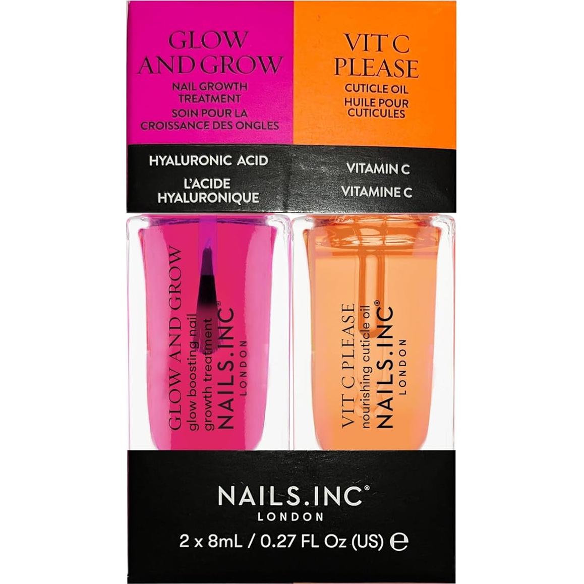 Duo Tratamiento Uñas Mini Nails.INC Glow & Grow + Vit C