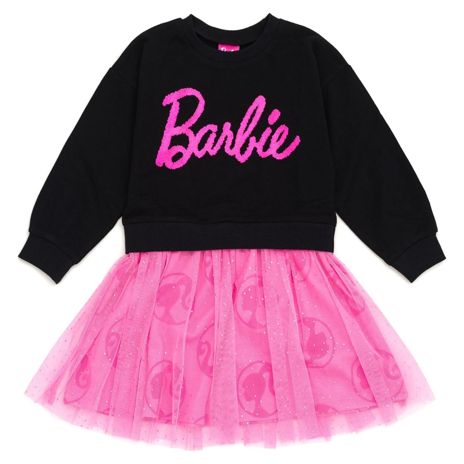 Vestido de Terry Barbie para Niñas 2T Negro Elegante