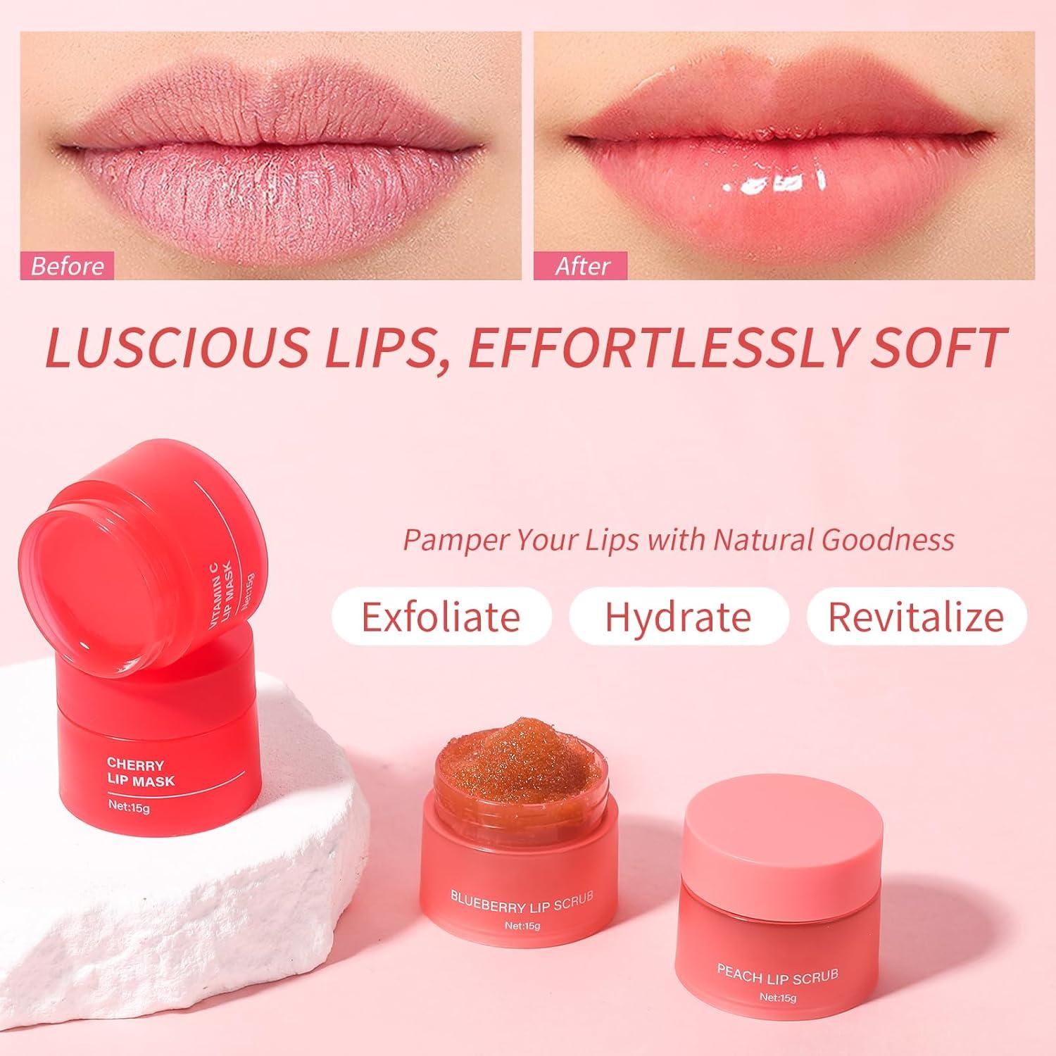 Exfoliante Labial Orgánico OUPEICHARM Arándano 40g Hidratante