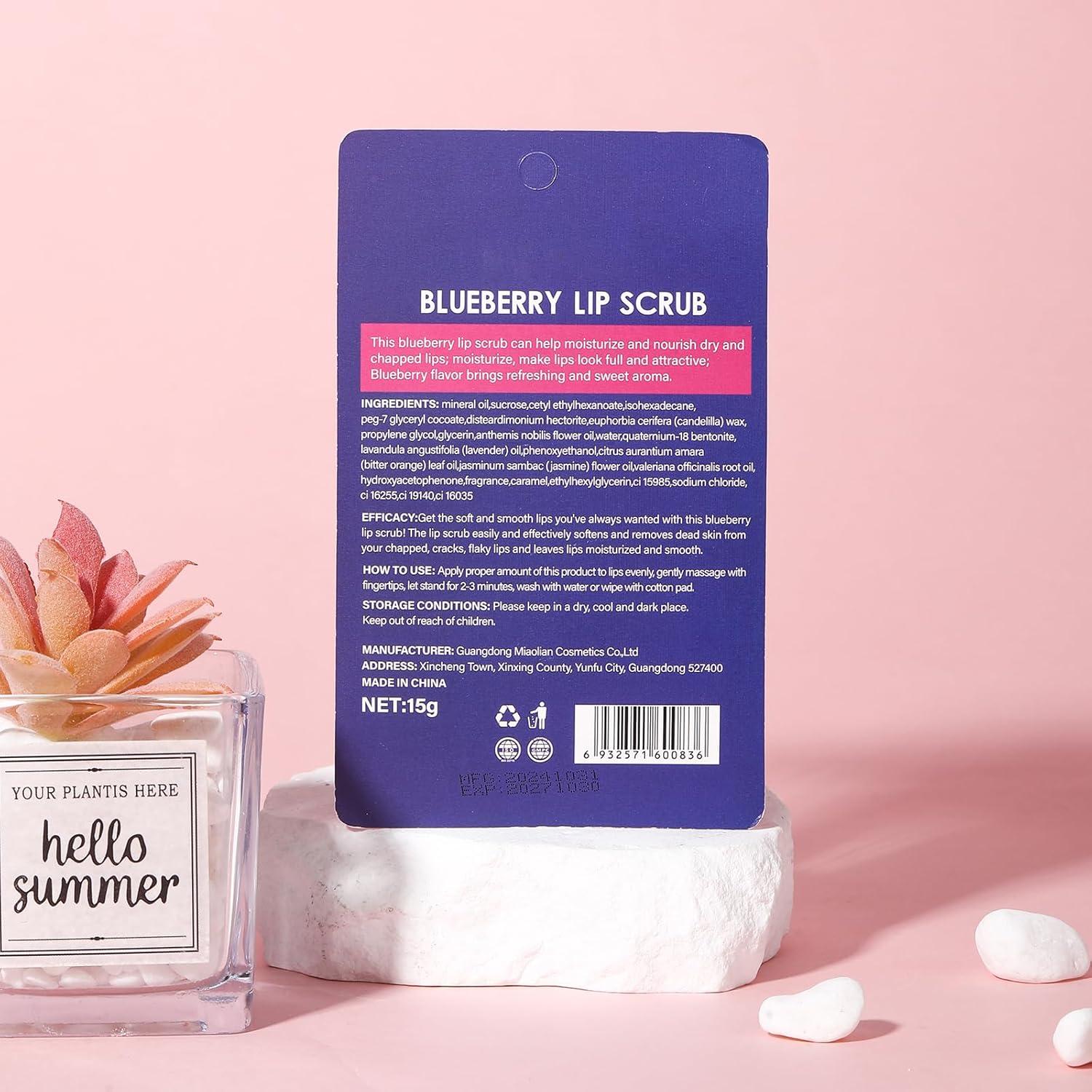 Exfoliante Labial Orgánico OUPEICHARM Arándano 40g Hidratante