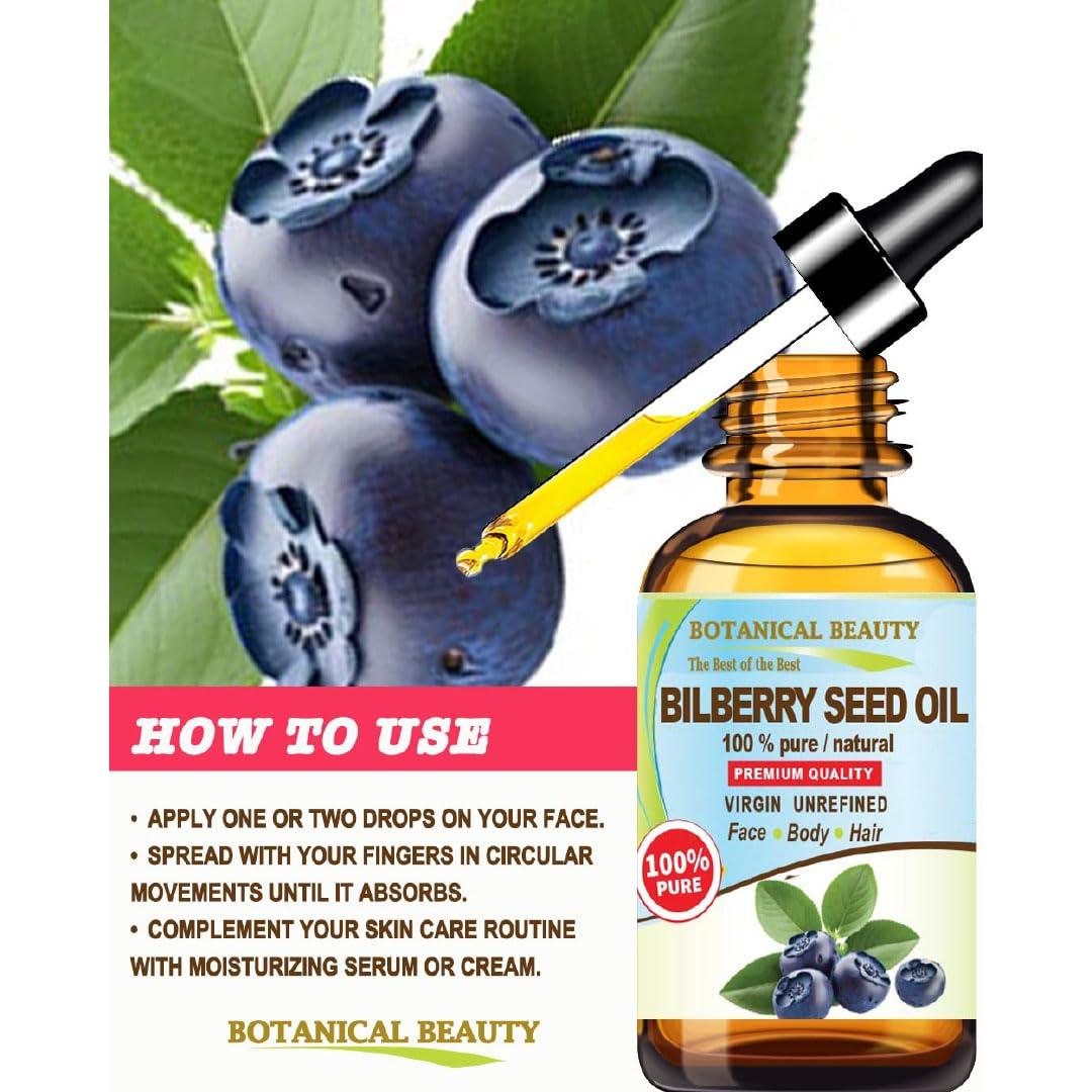 Aceite de Semilla de Bilberry 100% Puro Virgen 15 ml - Belleza