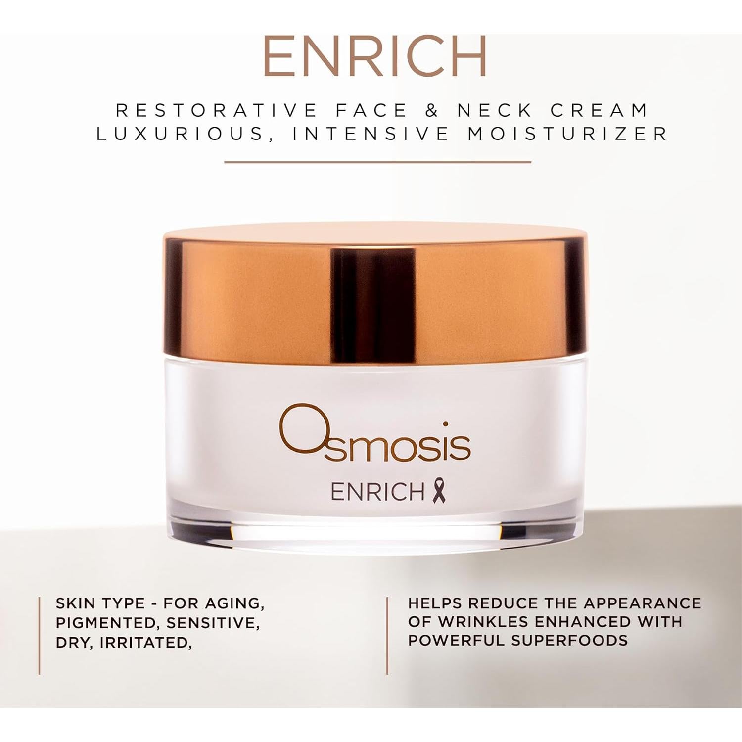 Crema Hidratante Nocturna Osmosis Enrich 28 g - Antienvejecimiento