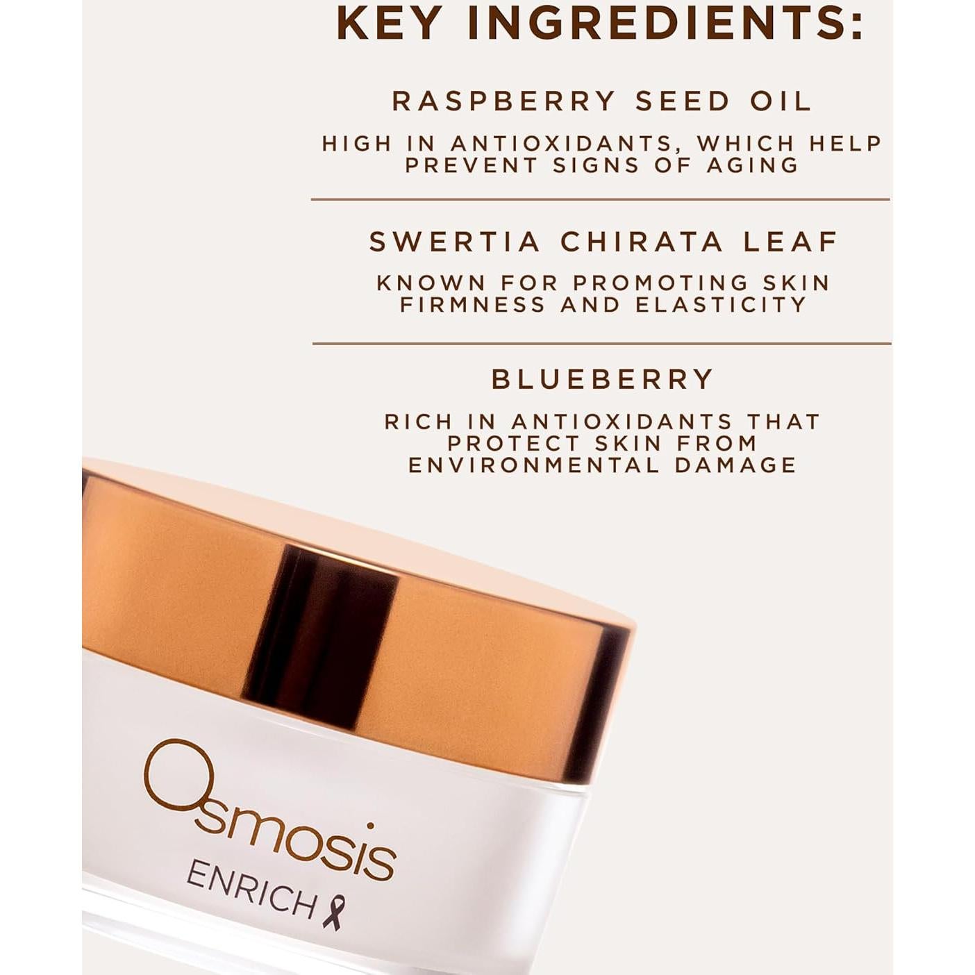 Crema Hidratante Nocturna Osmosis Enrich 28 g - Antienvejecimiento