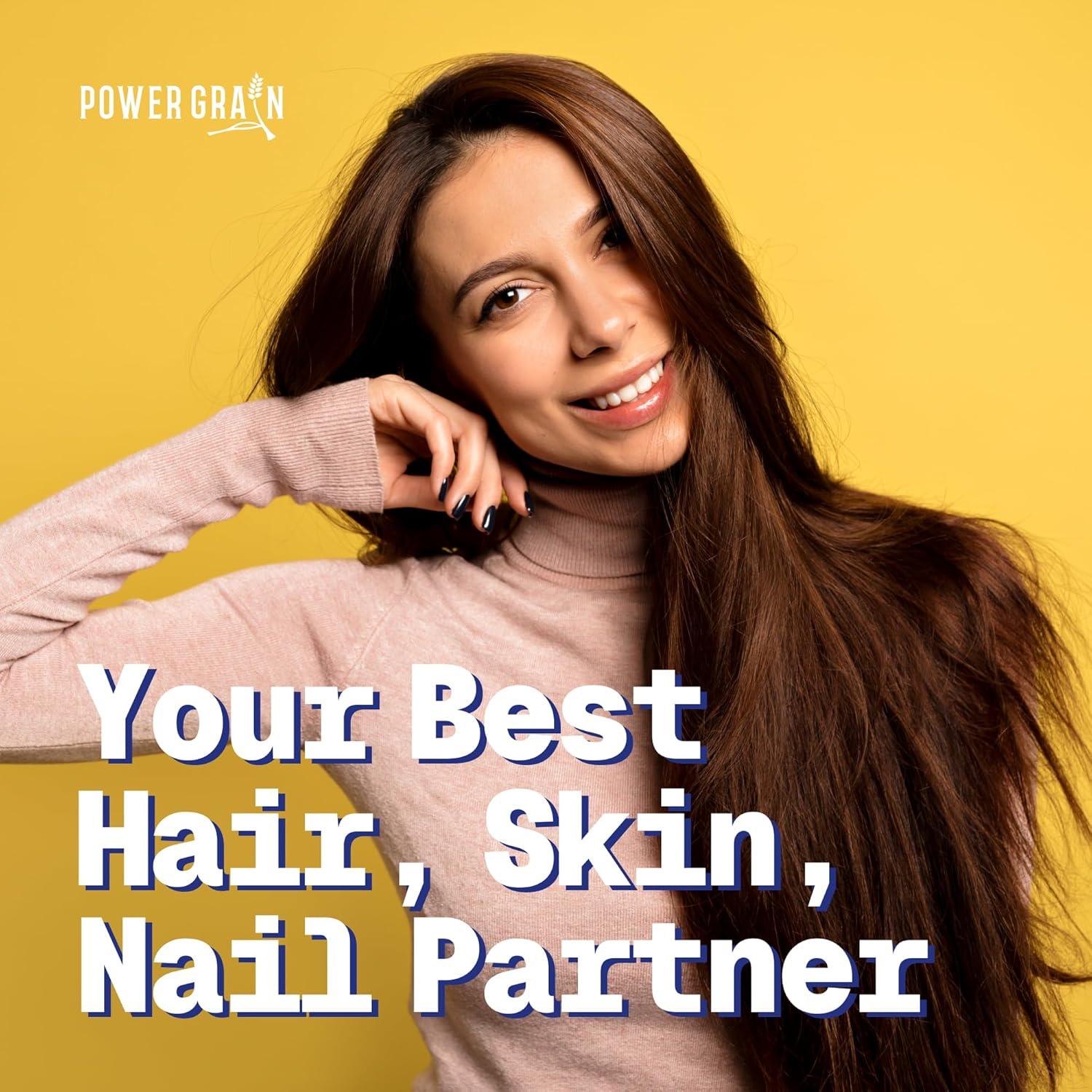 Gomitas Veganas Power Grain 5000 Mcg Biotina 219g - Cabello, Piel y Uñas