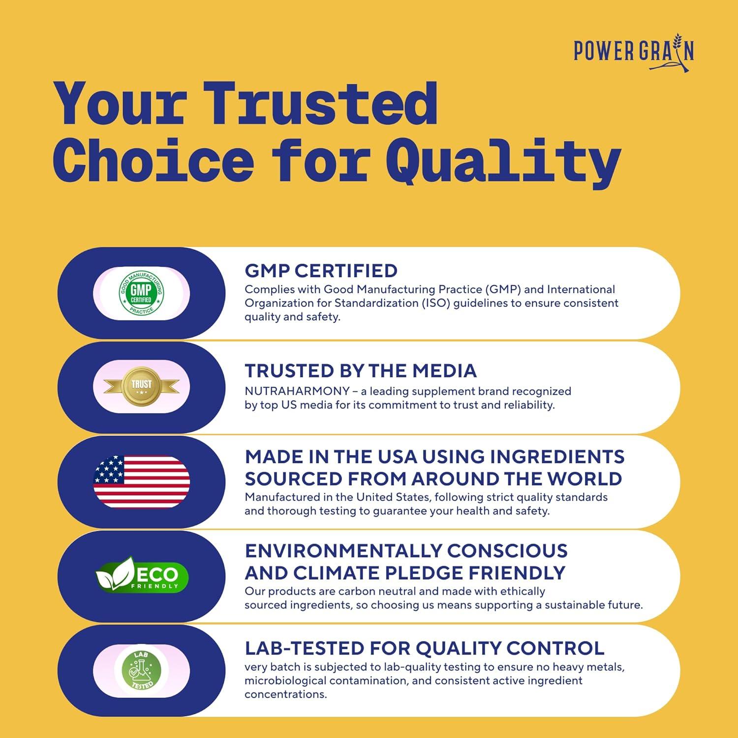 Gomitas Veganas Power Grain 5000 Mcg Biotina 219g - Cabello, Piel y Uñas