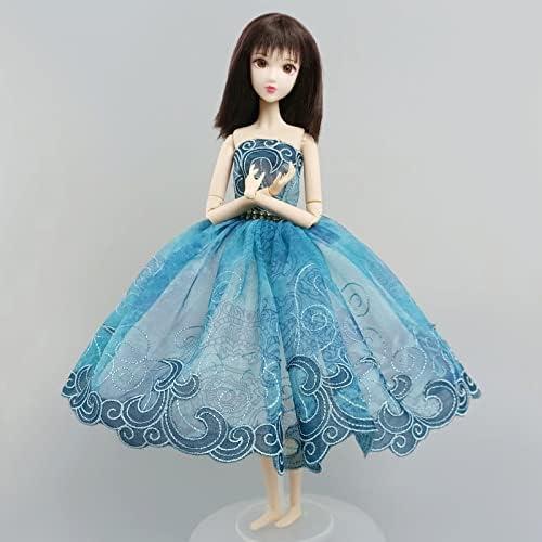 Vestido de Ballet para Muñeca 11.5" HWKJ Tutu Azul