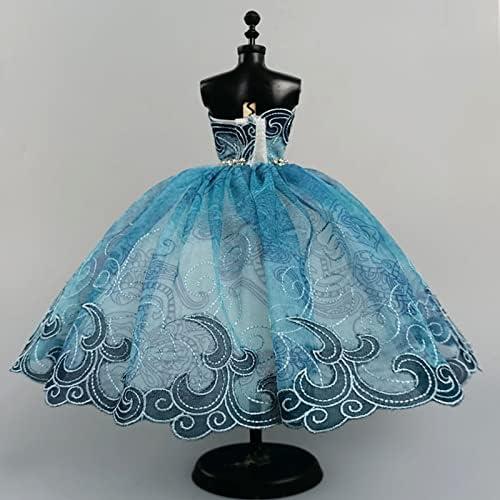 Vestido de Ballet para Muñeca 11.5" HWKJ Tutu Azul