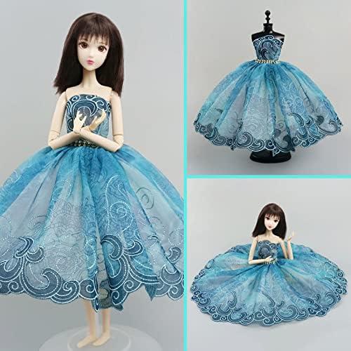 Vestido de Ballet para Muñeca 11.5" HWKJ Tutu Azul