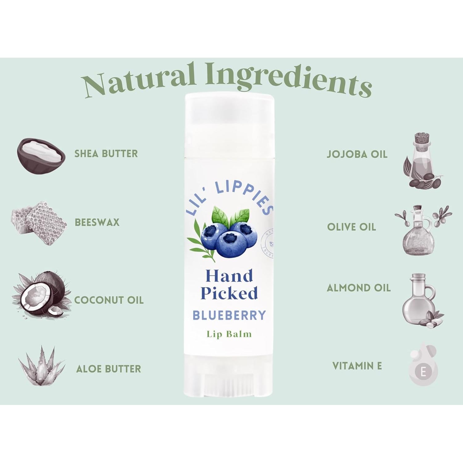 Bálsamo Labial Infantil Arándano - Lil' Lippies Kids 1 Tubo