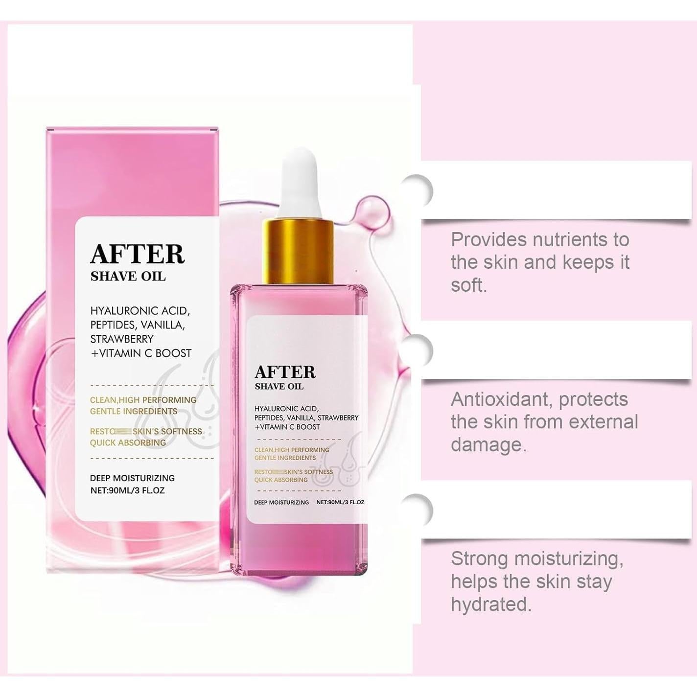 Aceite After Shave THUIOP Fresa y Vainilla 140g Piel Suave