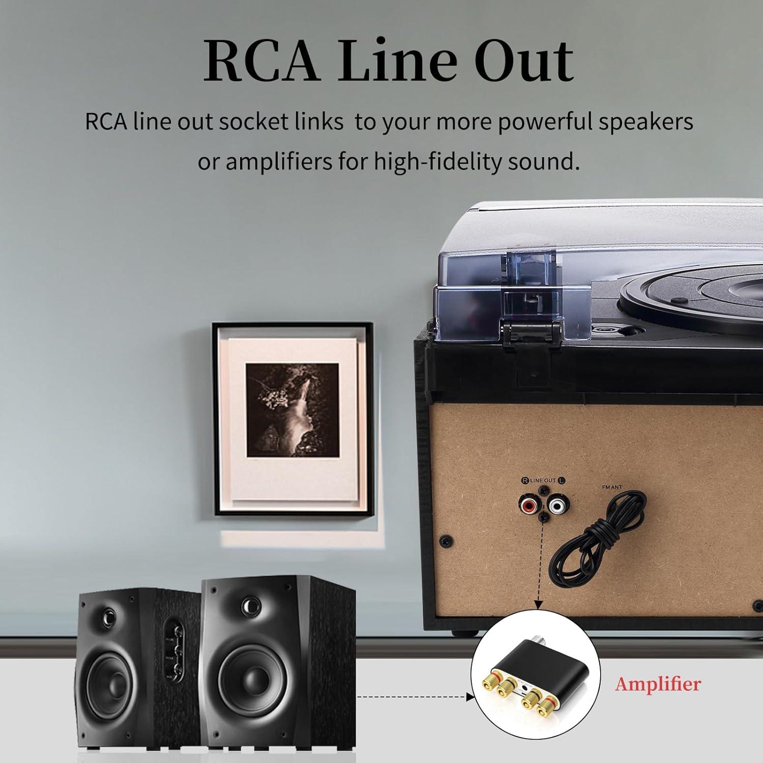 Reproductor de Vinilo MUSITREND T408 9 en 1 Bluetooth