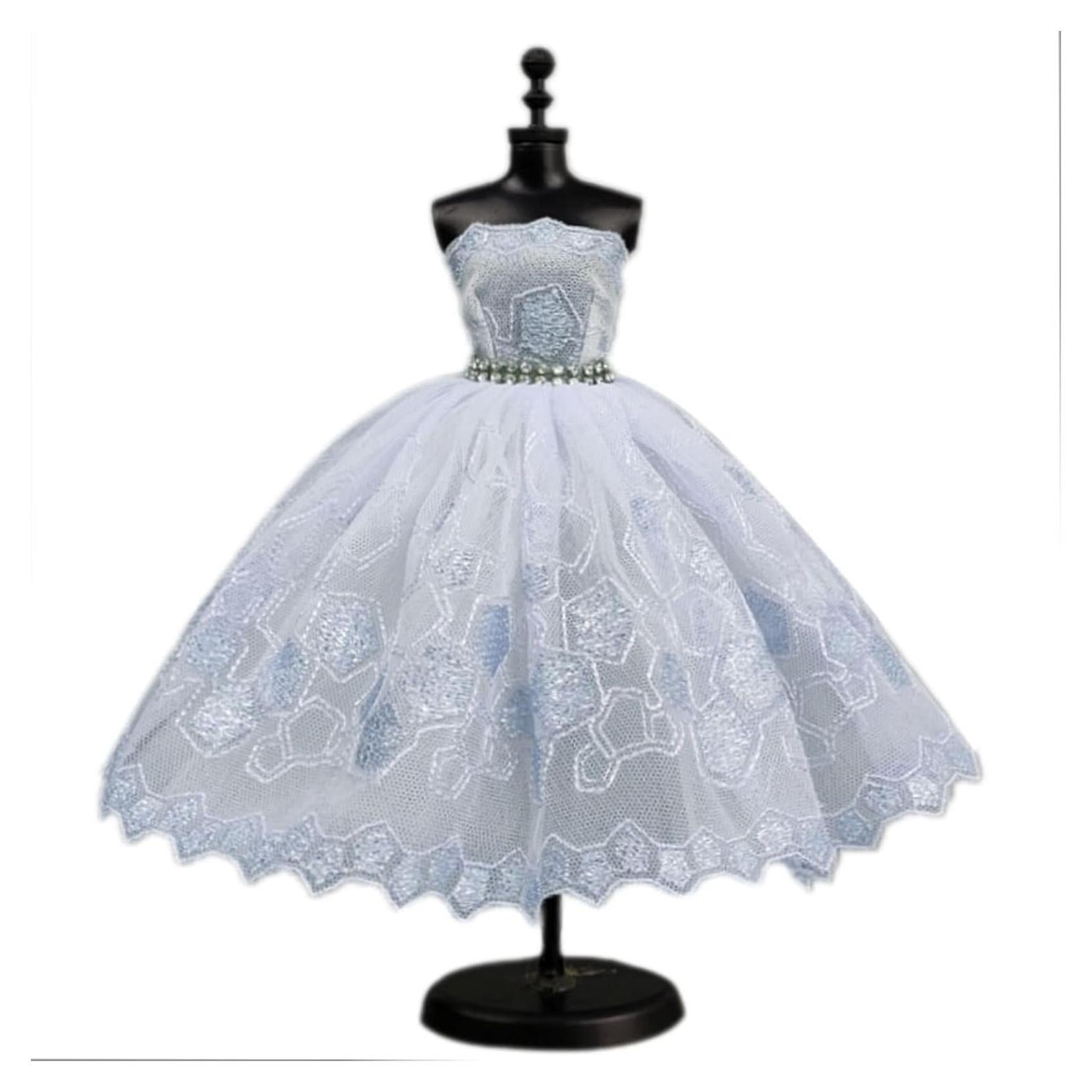 Vestido de Ballet para Muñeca HWKJ Tutu 3 Capas Azul Claro