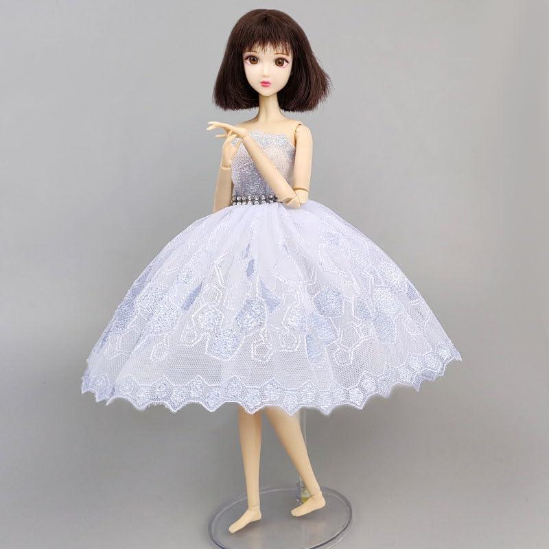 Vestido de Ballet para Muñeca HWKJ Tutu 3 Capas Azul Claro