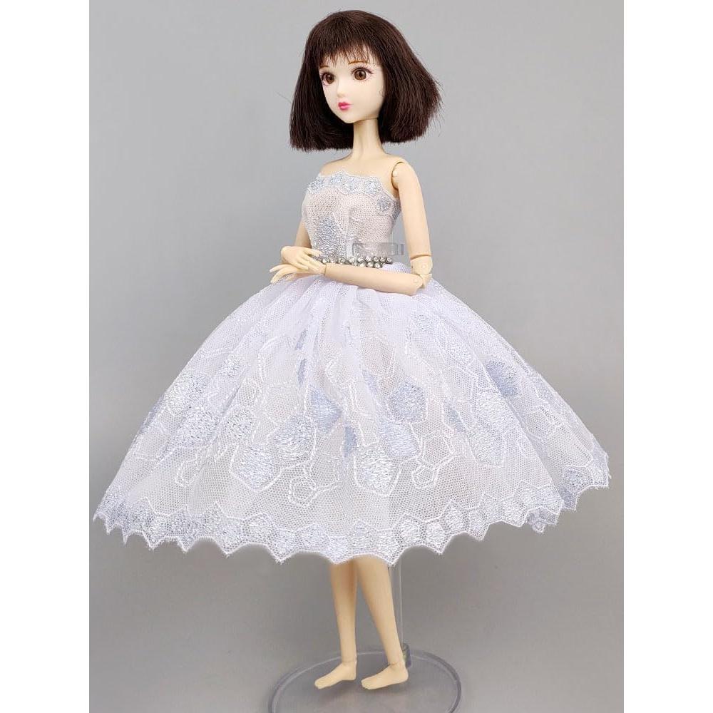 Vestido de Ballet para Muñeca HWKJ Tutu 3 Capas Azul Claro