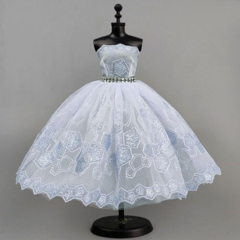 Vestido de Ballet para Muñeca HWKJ Tutu 3 Capas Azul Claro