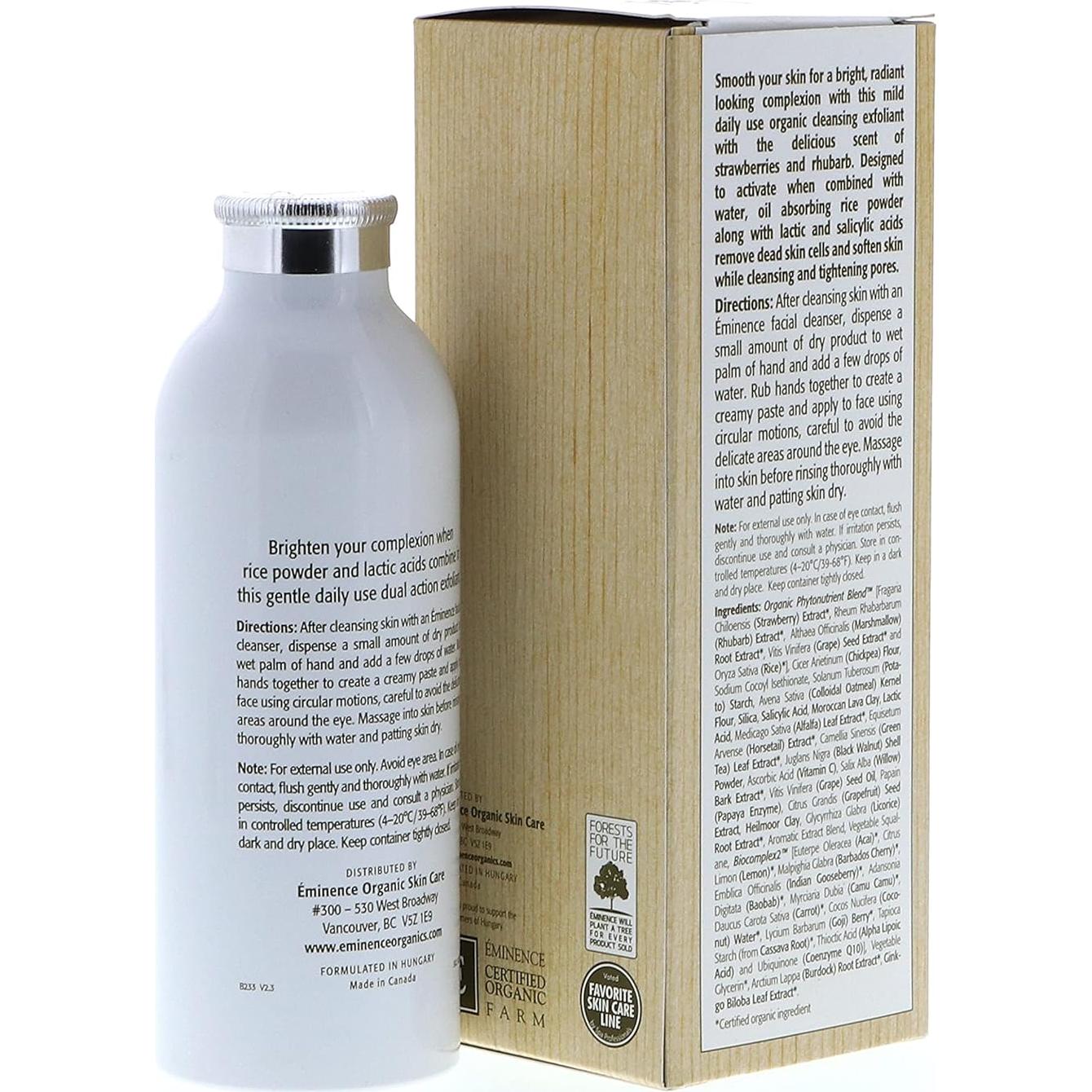 Exfoliante Dermafoliante Eminence Ruibarbo y Fresa 119 g