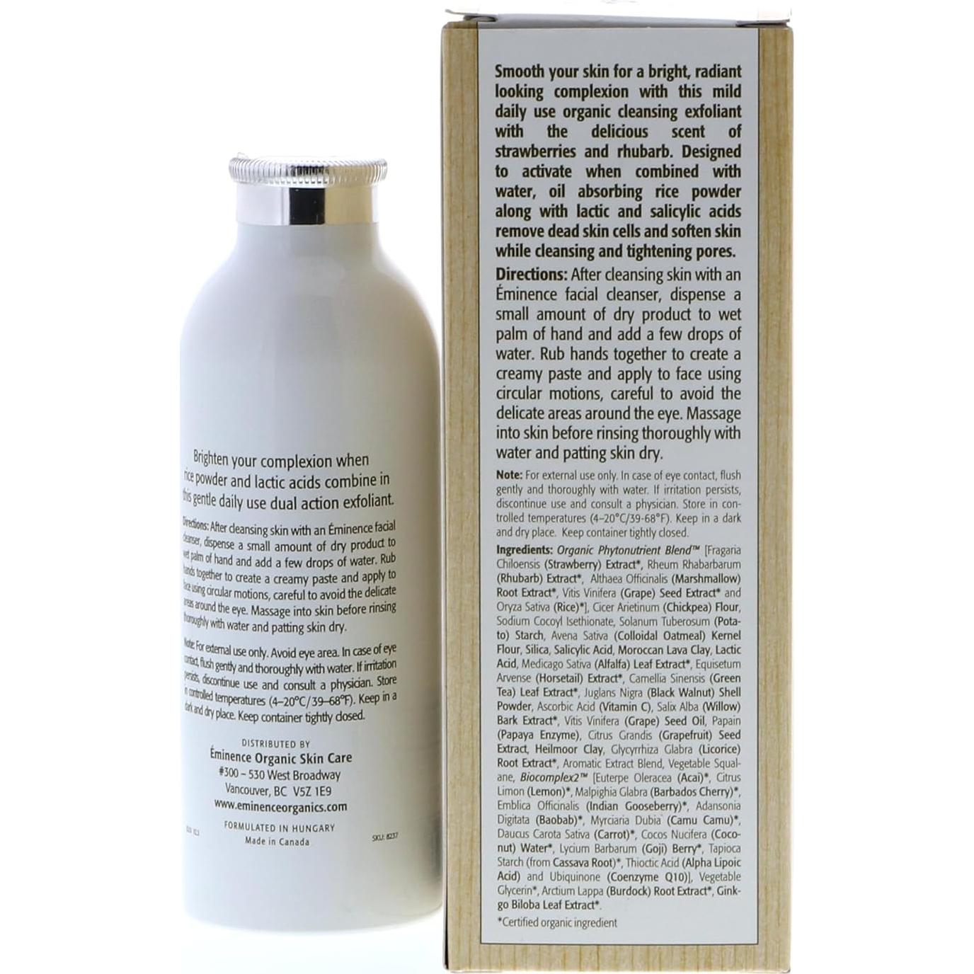 Exfoliante Dermafoliante Eminence Ruibarbo y Fresa 119 g