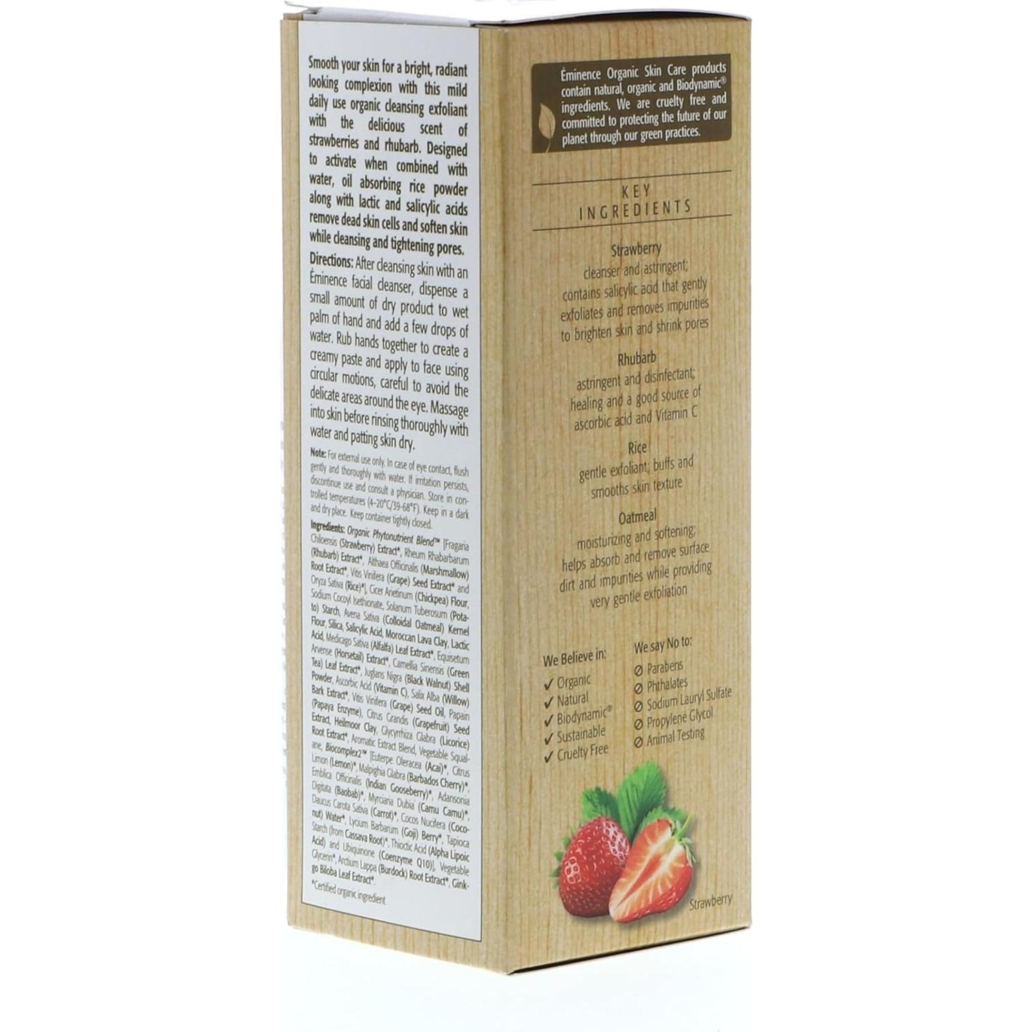 Exfoliante Dermafoliante Eminence Ruibarbo y Fresa 119 g