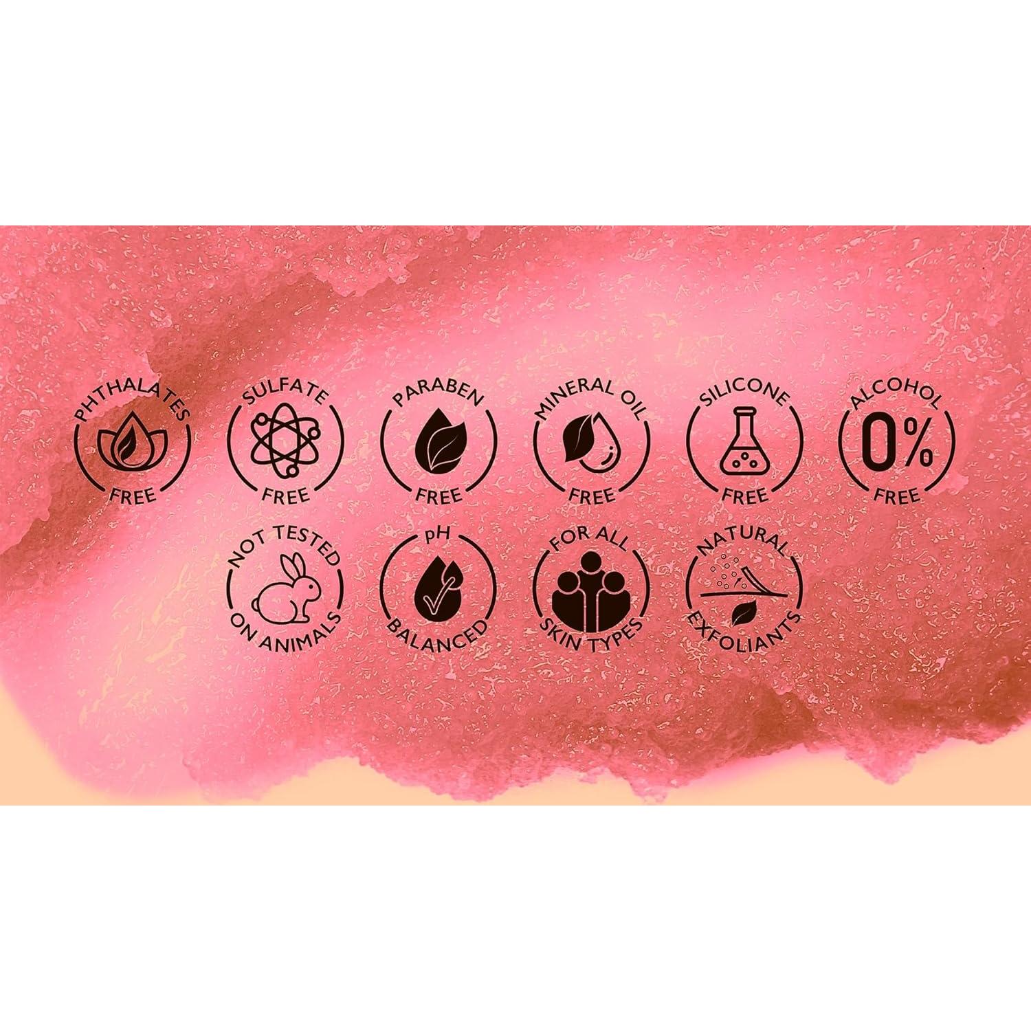 Exfoliante Corporal Spascriptions Fresa y Azúcar Rosa 595 g