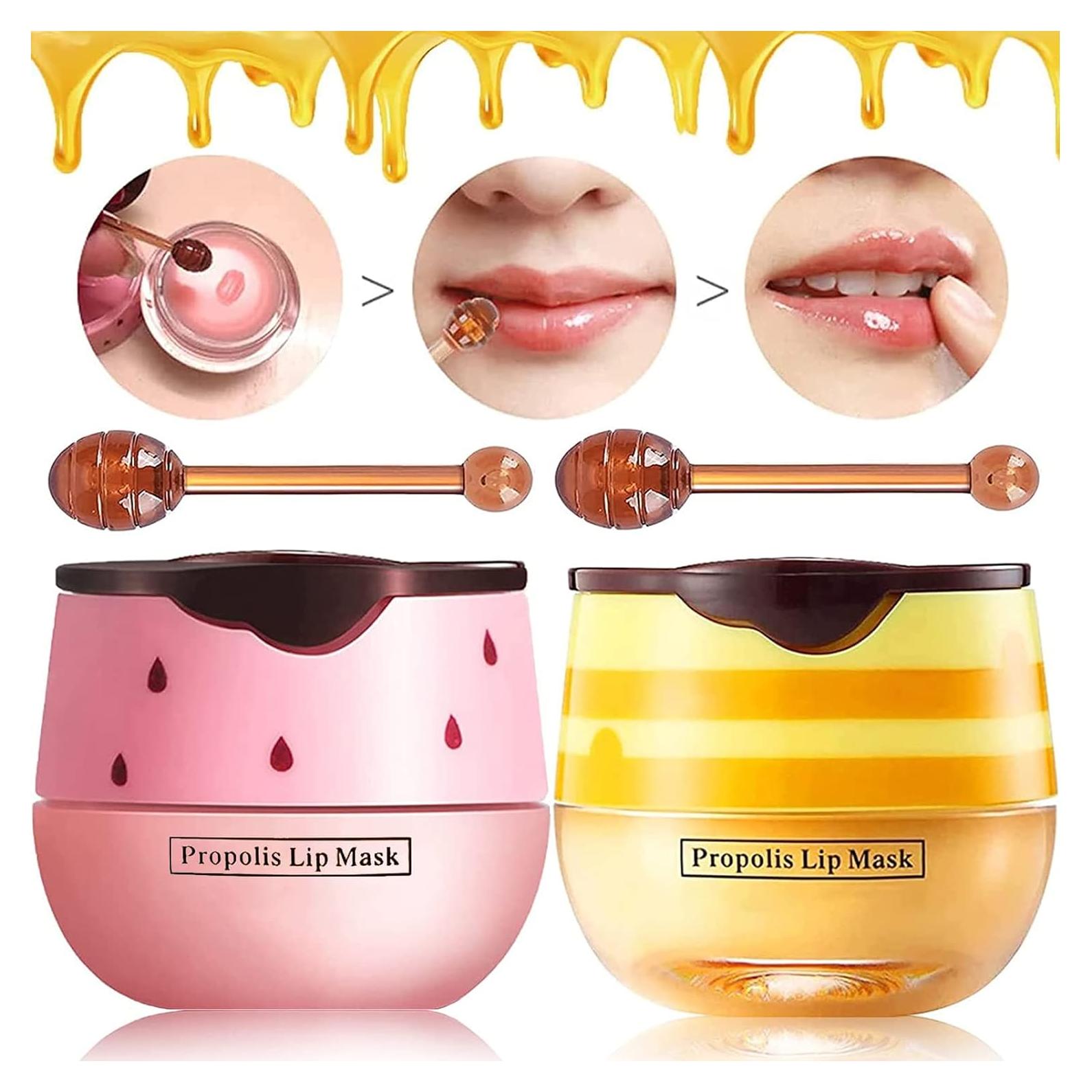 Bálsamo Labial Hidratante Loobexery Miel y Fresa 5.5g - 2 Unidades