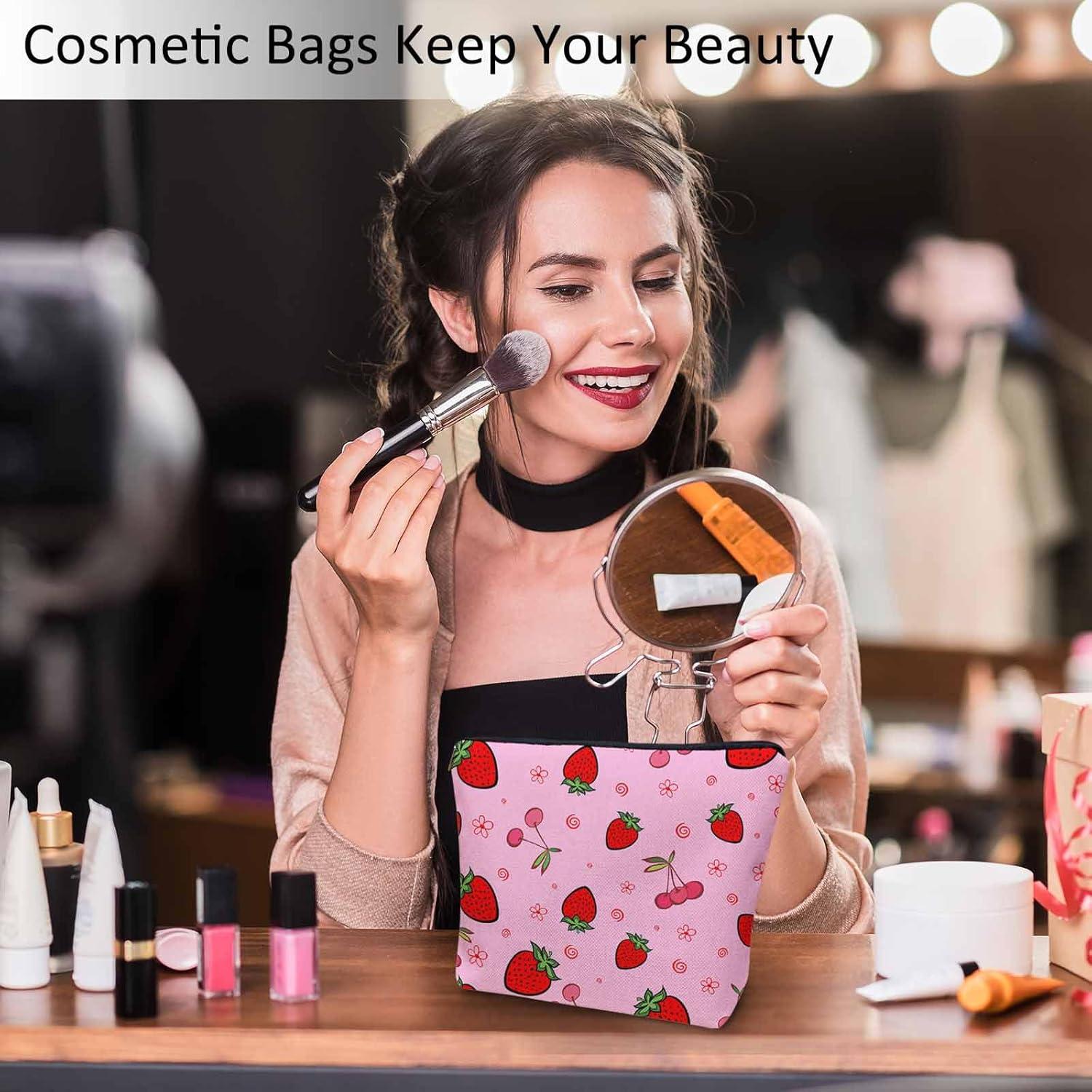 Bolsa de Maquillaje Kalygon Fresa 23x18 cm Organizador Viaje