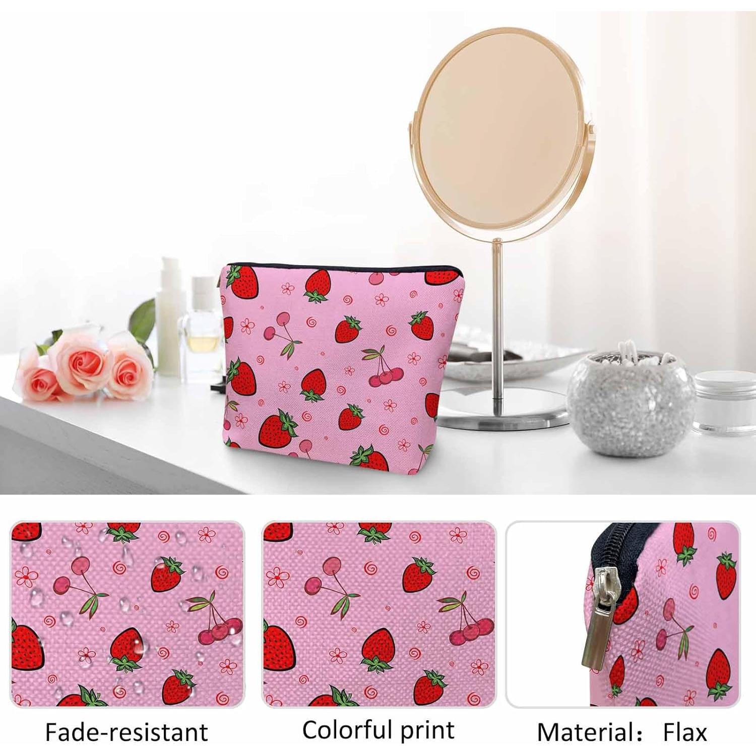 Bolsa de Maquillaje Kalygon Fresa 23x18 cm Organizador Viaje