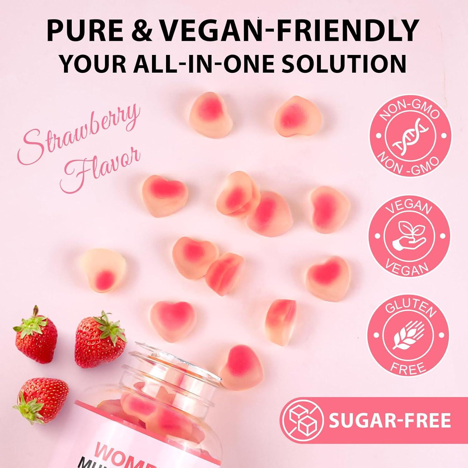 Gummy Multivitamínico para Mujeres Sin Azúcar 120 Gomas