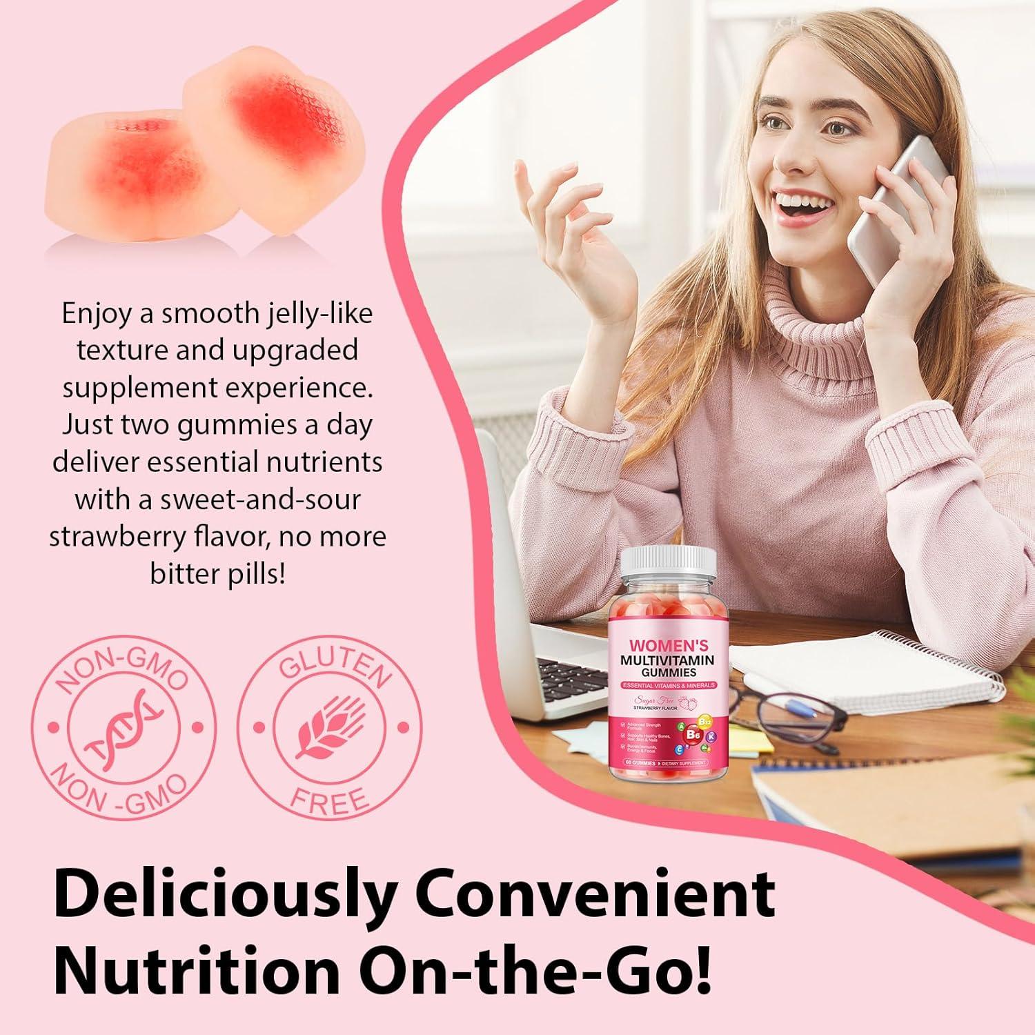 Gummy Multivitamínico para Mujeres Sin Azúcar 120 Gomas