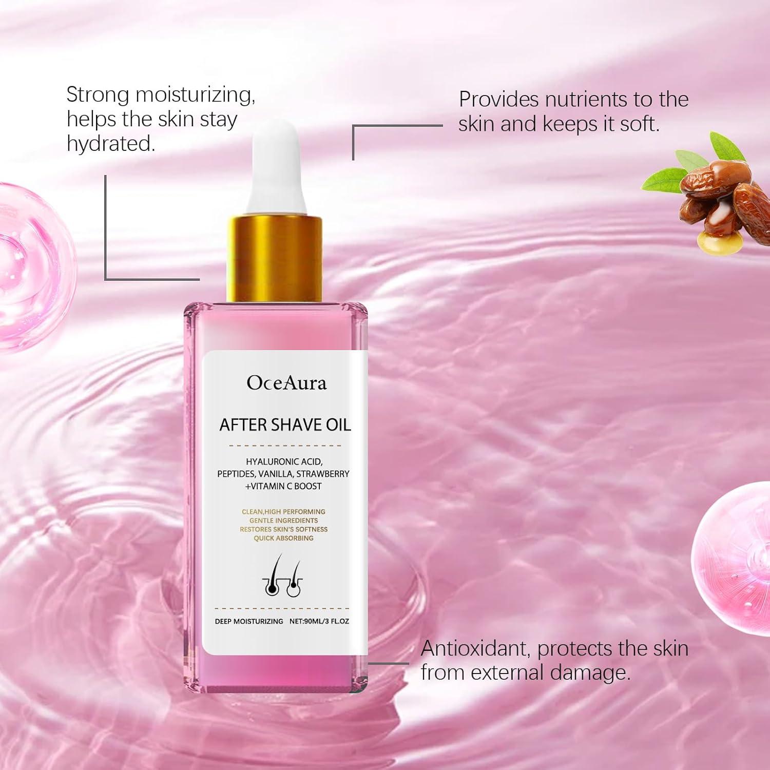 Aceite After Shave ONMYLOVIN Fresa y Vainilla 90g Hidratante