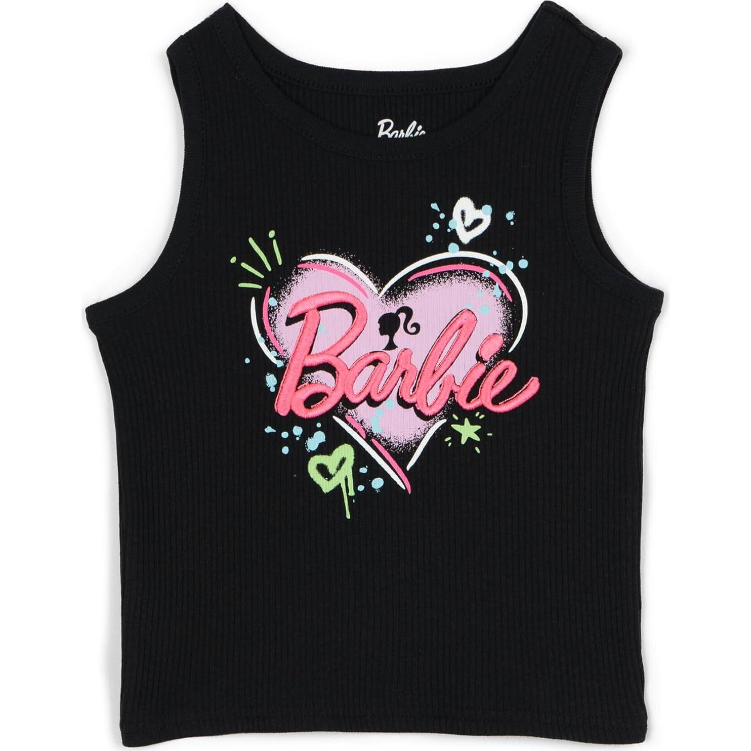 Conjunto Top Tirantes y Pantalones Cortos Barbie Niñas 2T-16